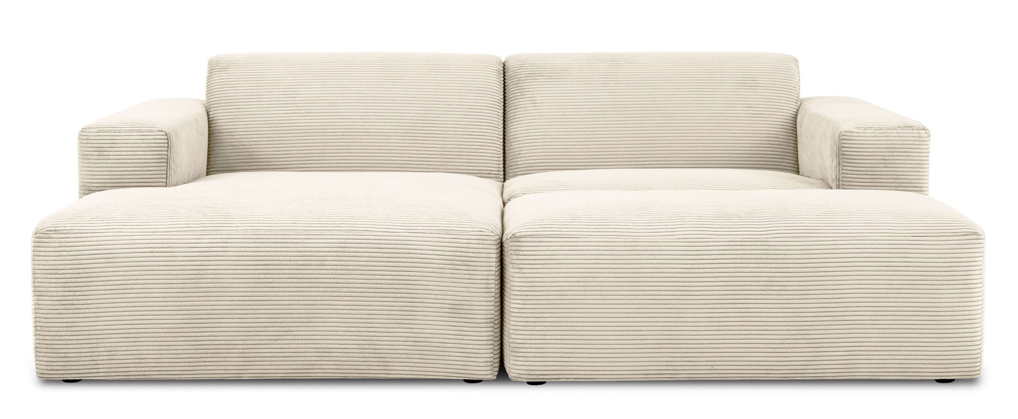 INOSIGN Ecksofa »Koa,228cm, L-Form, Modulsofa, Webstoff, Cord«, Designsofa, Set, Hocker inklusive, weicher Lounge-Sitzkomfort