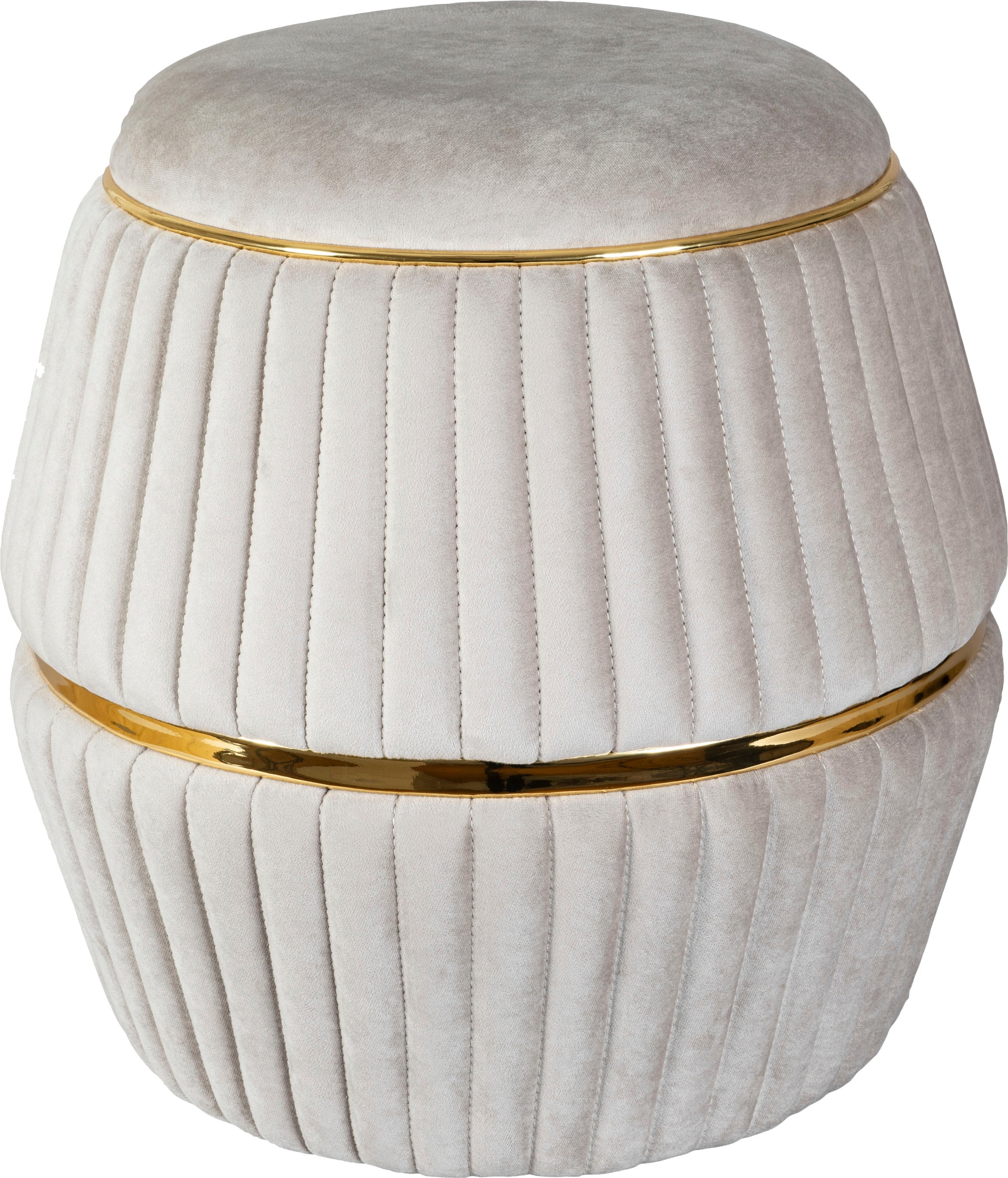 Kayoom Sitzhocker »Hocker Doric, trendiger Look, ästhetische Farbgebung, schöne Steppung«, (1 St.), komfortabel, hochqualitativ, pflegeleicht, in vielen Räumen zuhause