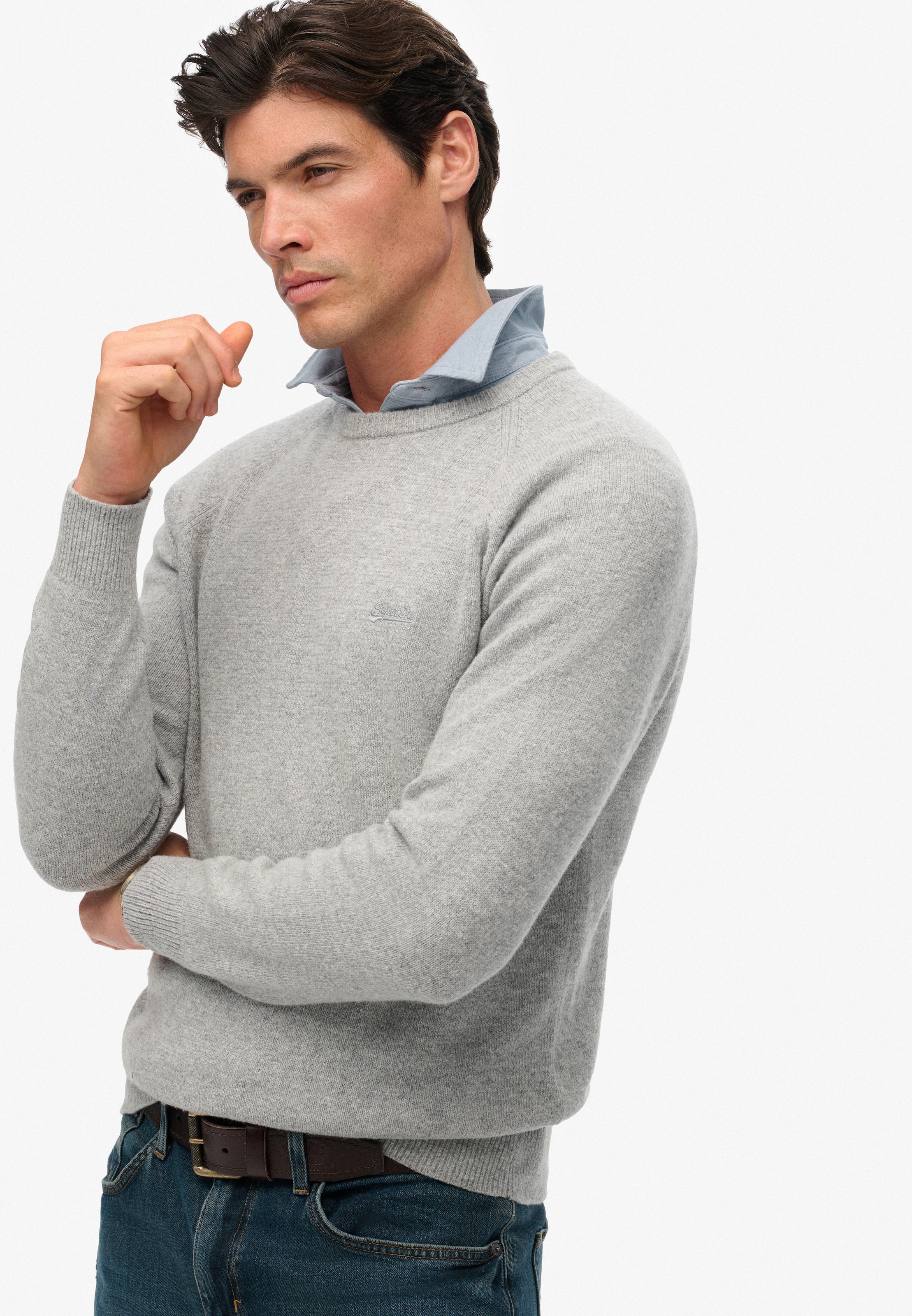 Superdry Strickpullover »WOOL BLEND JUMPER«