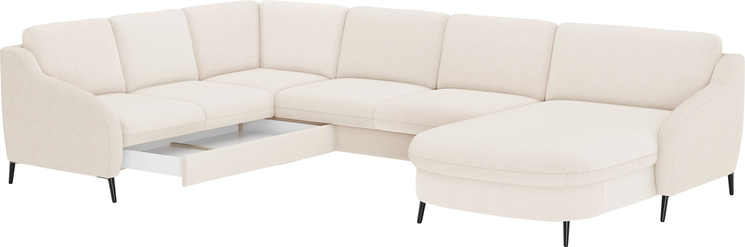sit&more Wohnlandschaft »Soul U-Form«, wahlweise mit Bettfunktion und Bettkasten oder Schubkasten