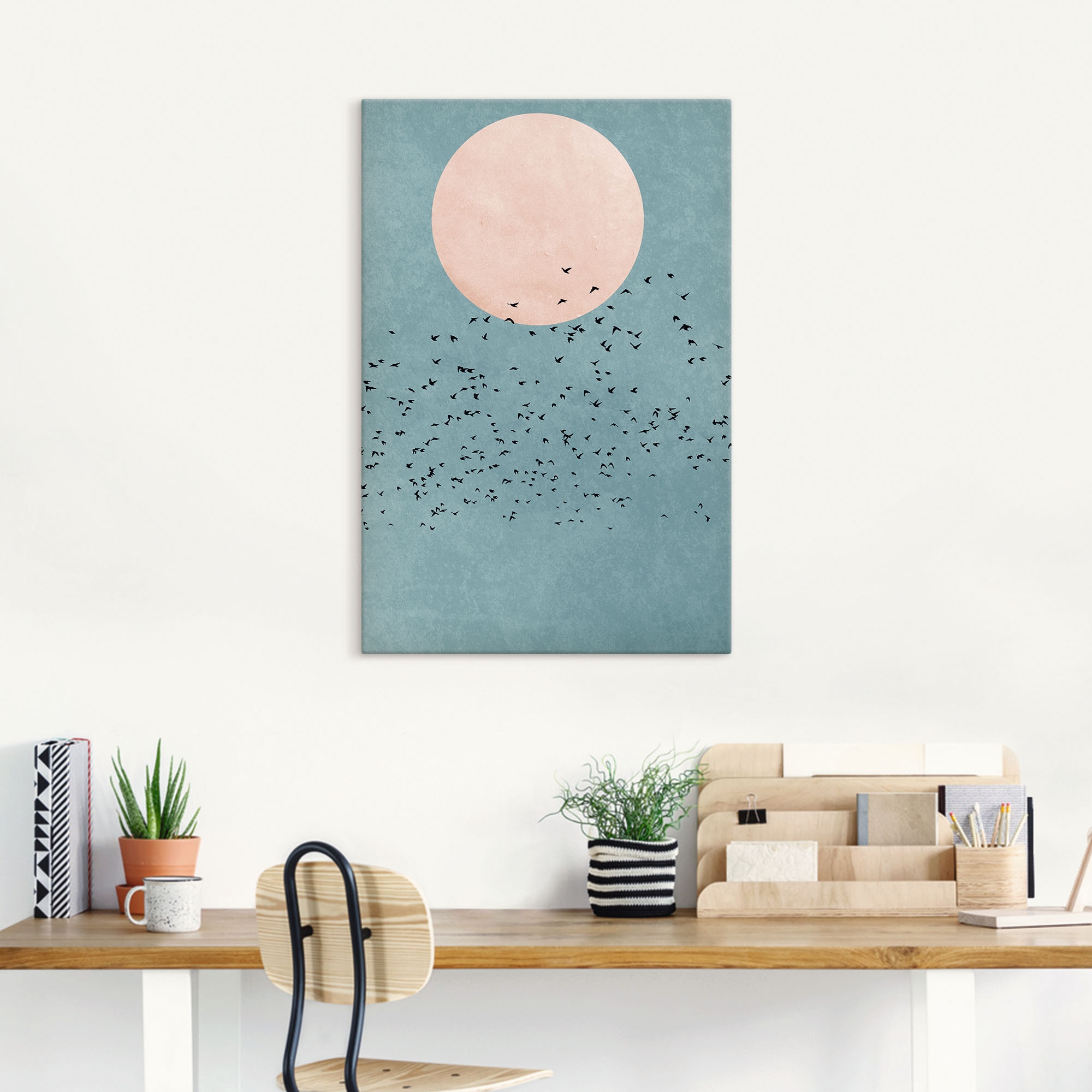 Artland Leinwandbild »Wegfliegen« Himmelsbilder 1 Stk. tlg. auf Keilrahmen gespannt