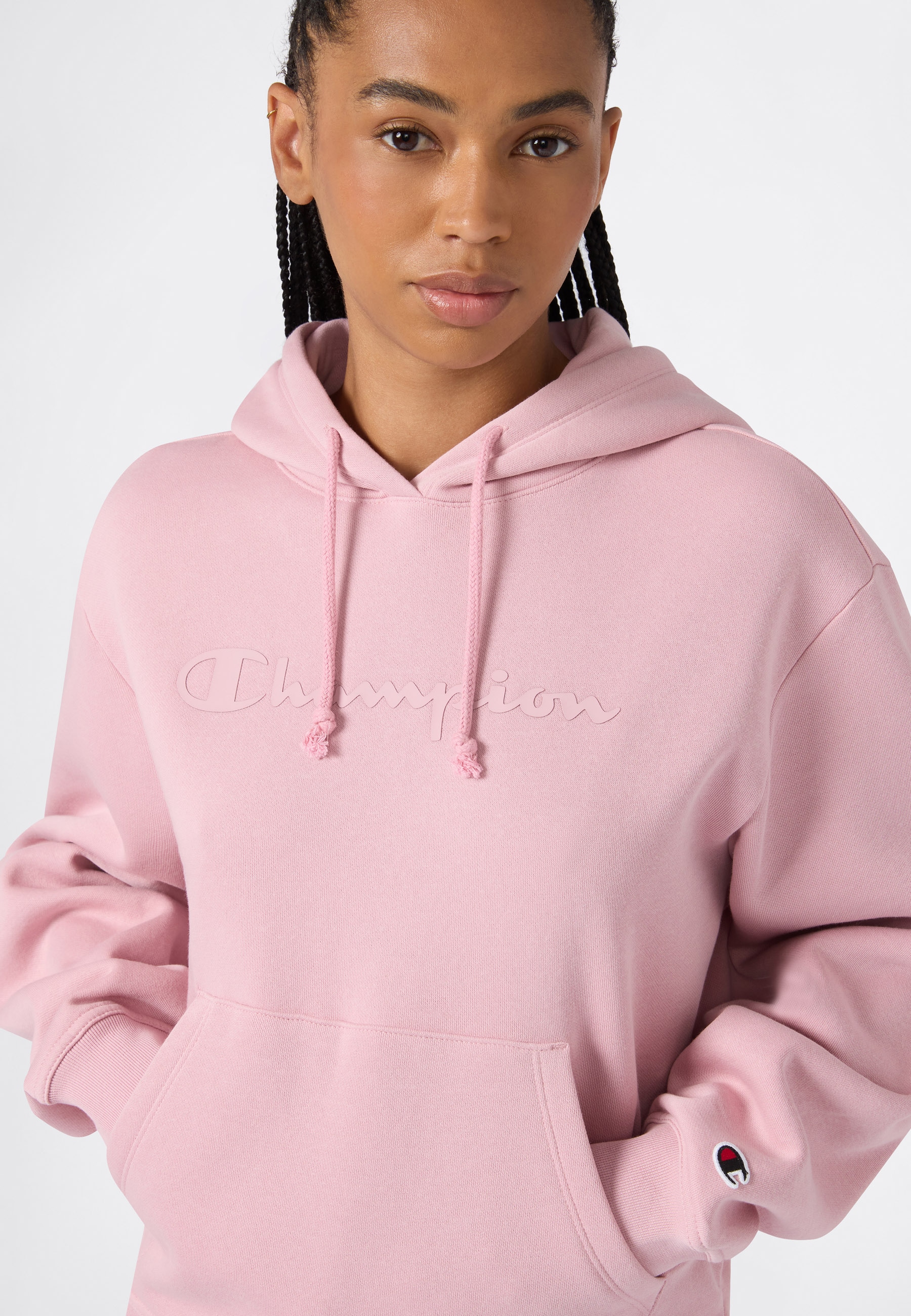 Champion Kapuzensweatshirt »SPORTWEAR HOODIE Standard Fit«, mit Langarm-Design, aus Baumwolle und Polyester, Standard Fit
