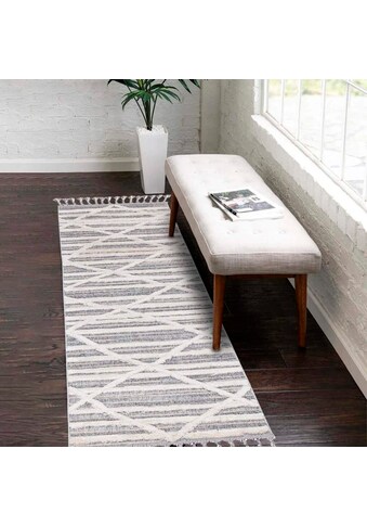 Carpet City Läufer »Valencia 810«, rechteckig, 20 mm Höhe, Boho-Stil, Raute-Muster,... kaufen