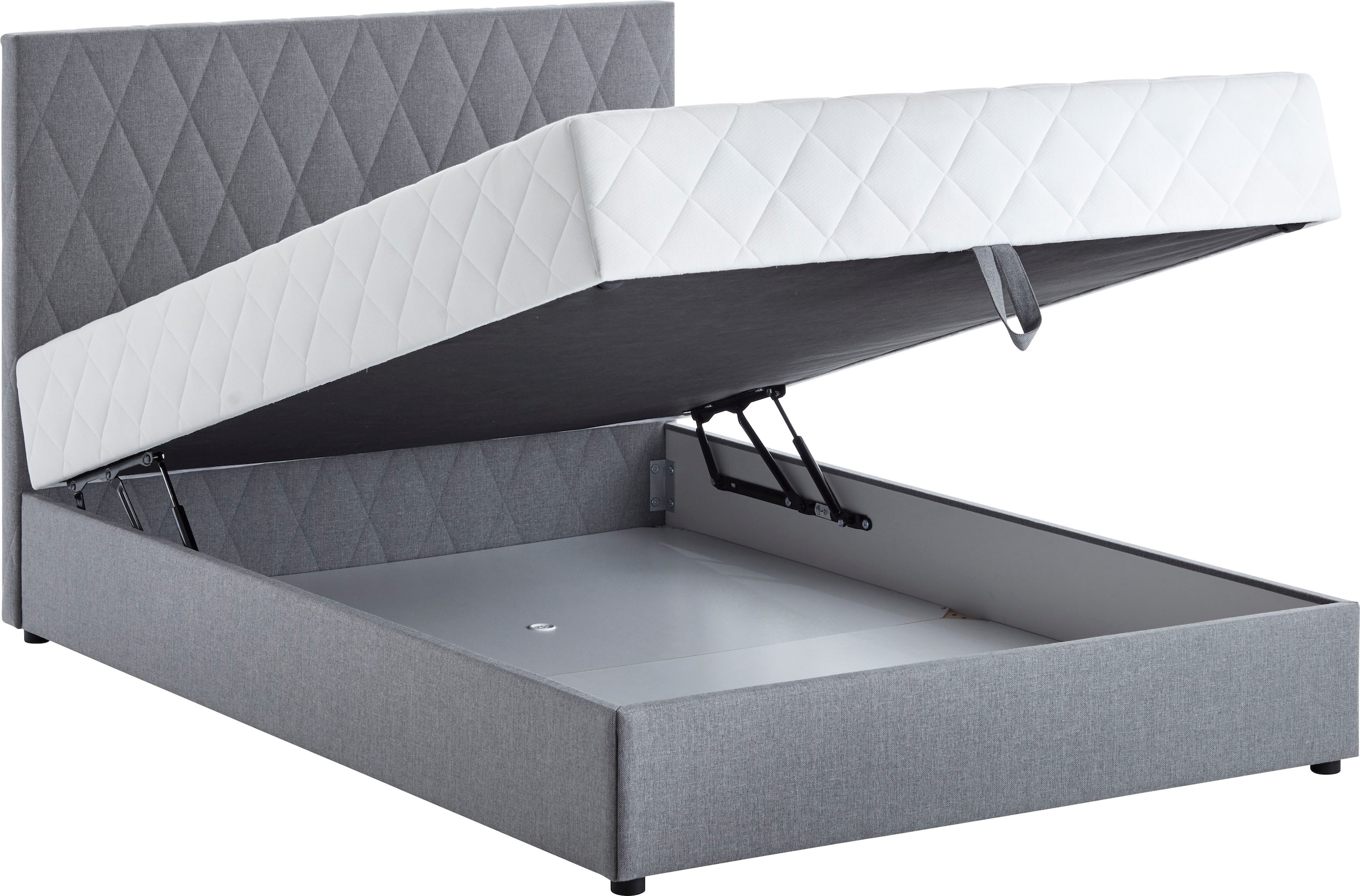 ATLANTIC home collection Boxbett Benita, mit Taschen-Federkernmatratze und Bettkasten