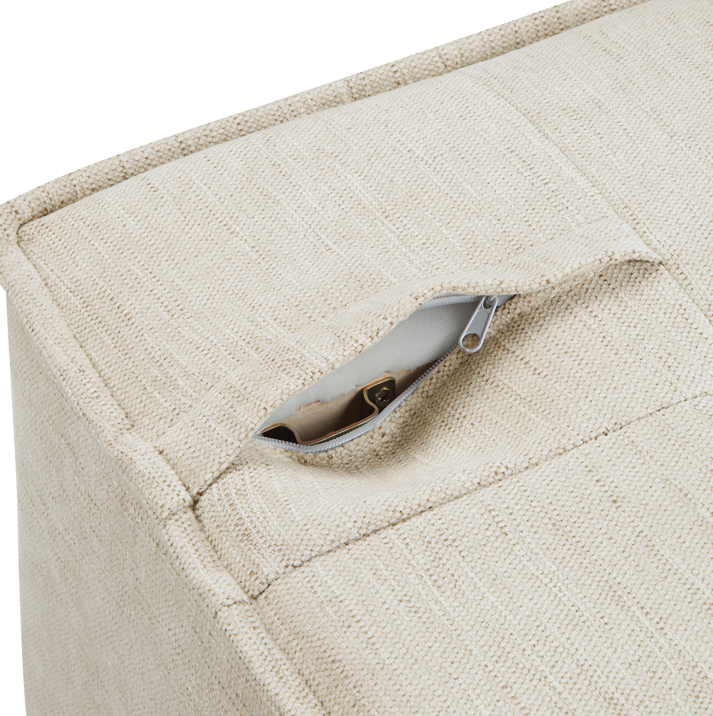 RAUM.ID Sessel »Flexid«, (1 St.), modular erweiterbar zum Sofa, inkl. Rückenkissen, Chenille-Bezug