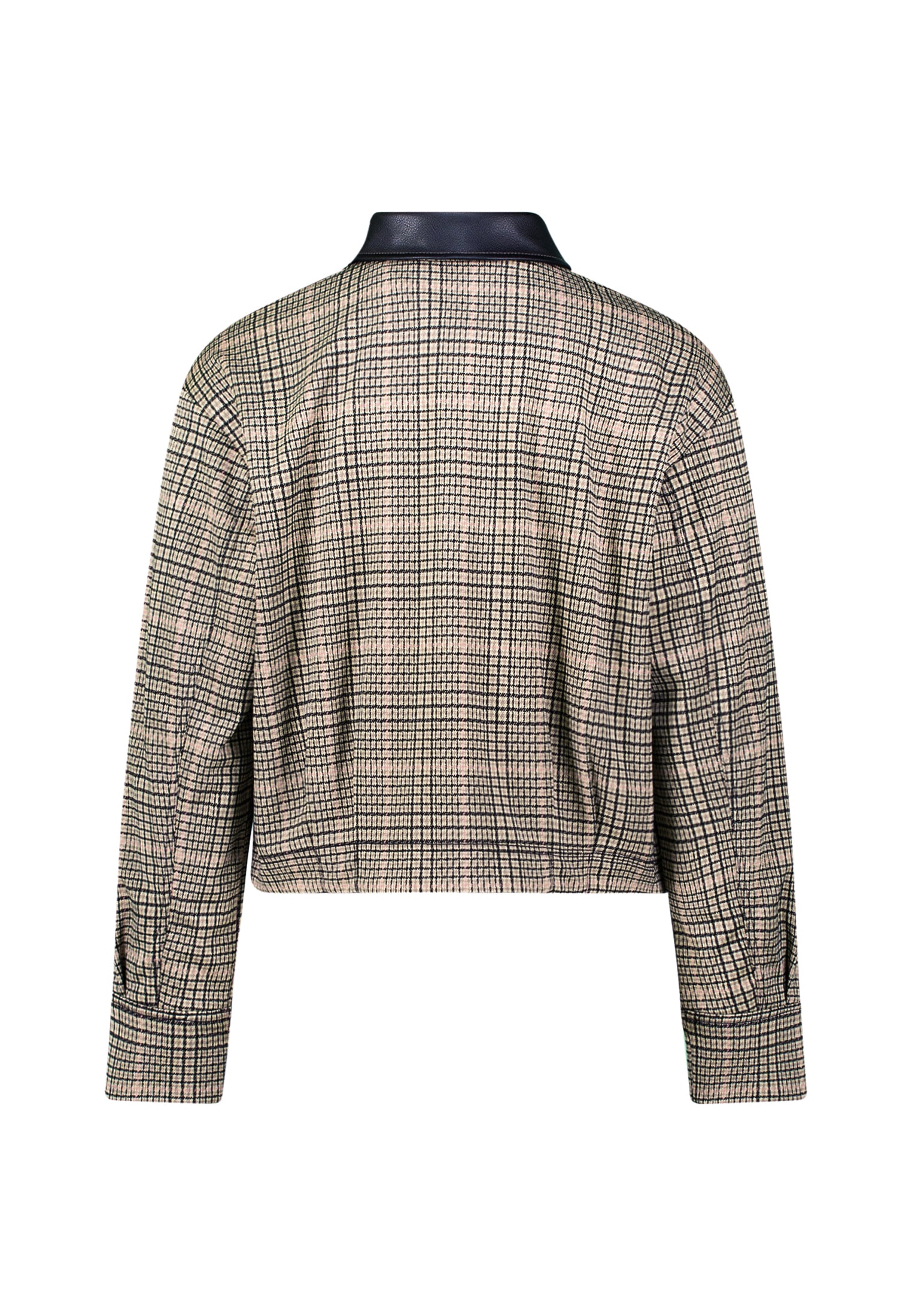 Zero Kurzblazer »Karo-Jacke mit Knopfleiste«