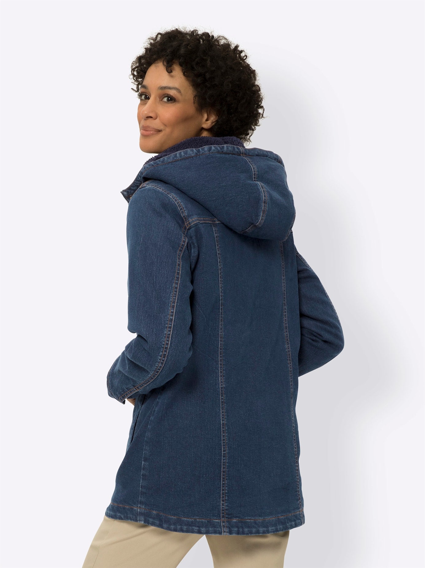 Classic Basics Jeansjacke, mit Kapuze