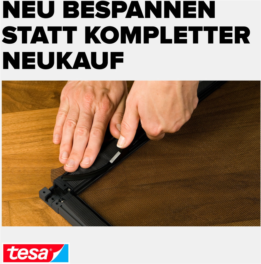 tesa Fliegengitter-Gewebe »Nachfüllrolle Aluminium - Alu-Gitter Ersatzrolle für Fliegengitter« Packung, Nachfüllrolle, 1 Stk. tlg. INSECT STOP 100 cm x 120 cm