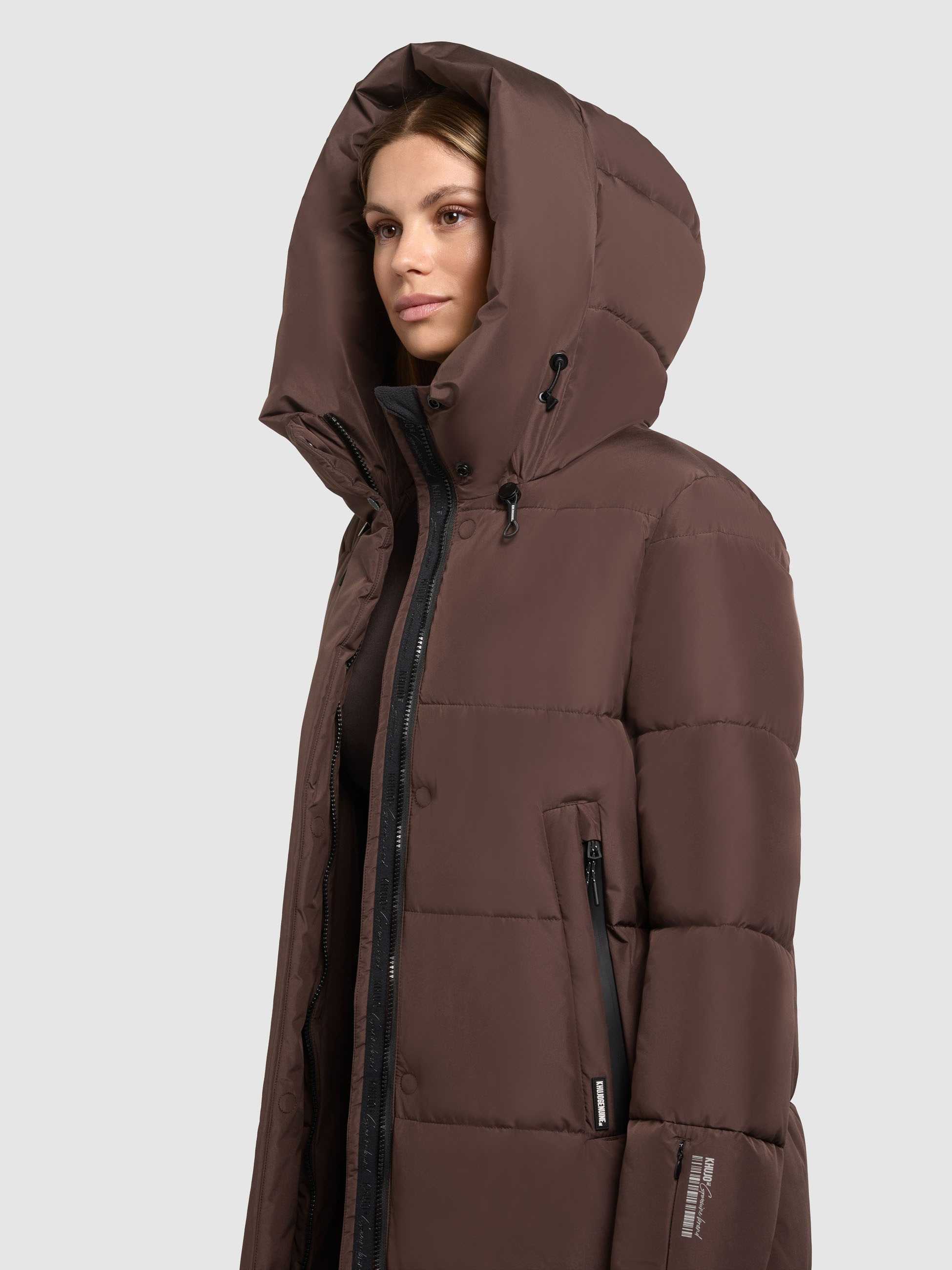 khujo Steppmantel »SOULANI4« wasserabweisende Beschichtung an den Reißverschlusstaschen