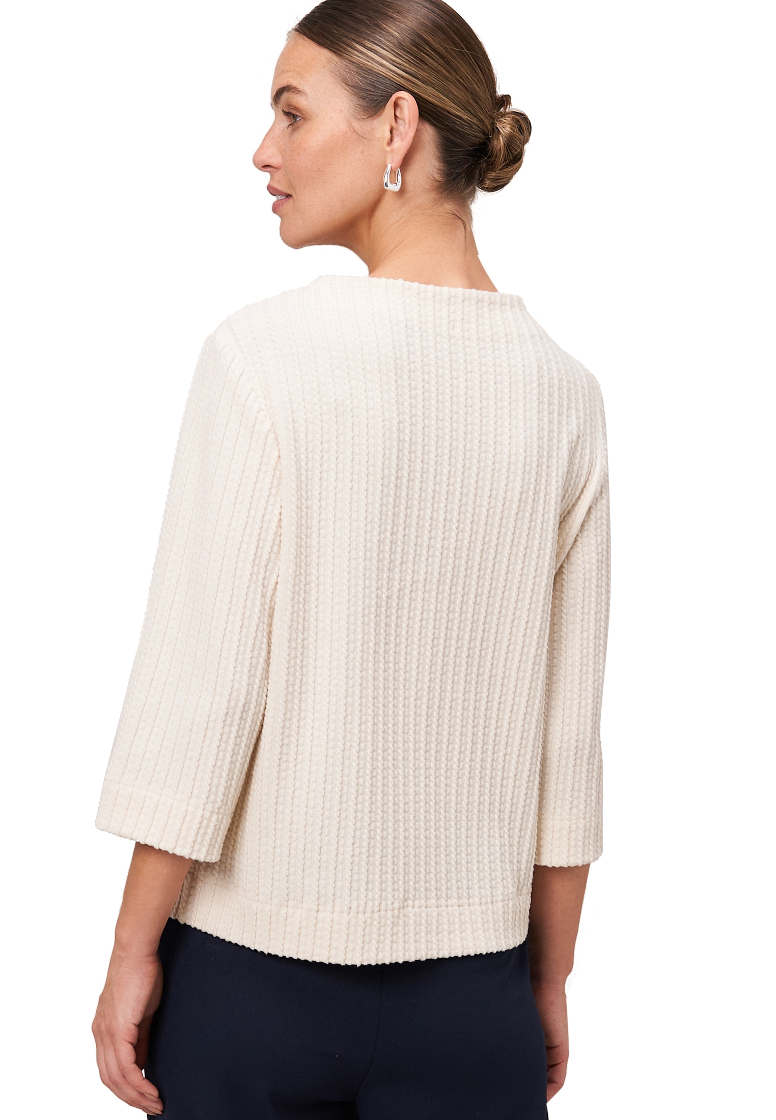 Zero Sweatshirt »Sweatshirt mit Strukturmuster«
