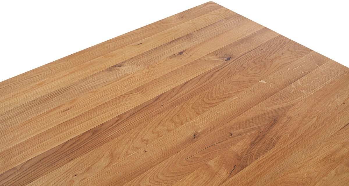 MCA furniture Esstisch »ETNA 4-Fuß Tisch« Einzelstück,  Massivholz,durchgehende Lamelle,Stollenfuß 10x10cm,Tischplatte 2,5cm