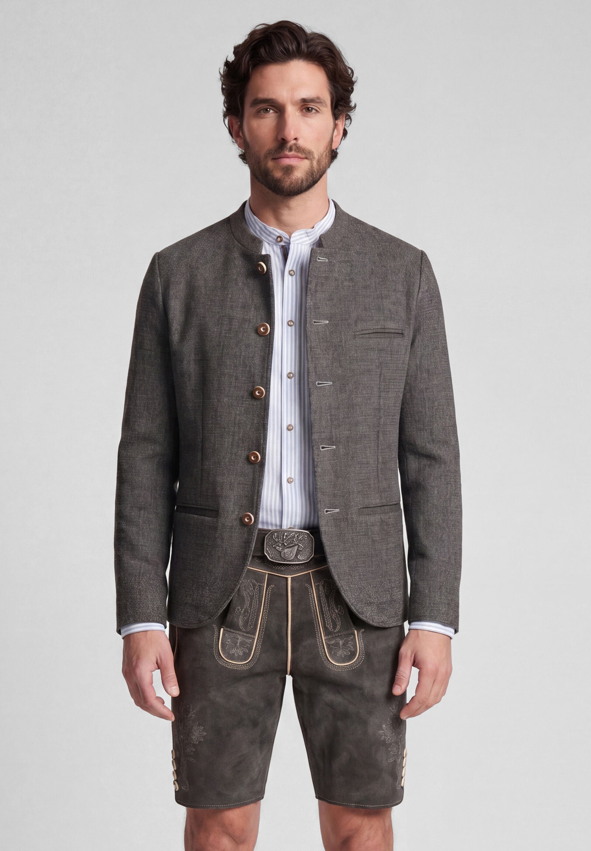 Spieth & Wensky Trachtenstrickjacke »Konrad« mit klassischer Knopfleiste