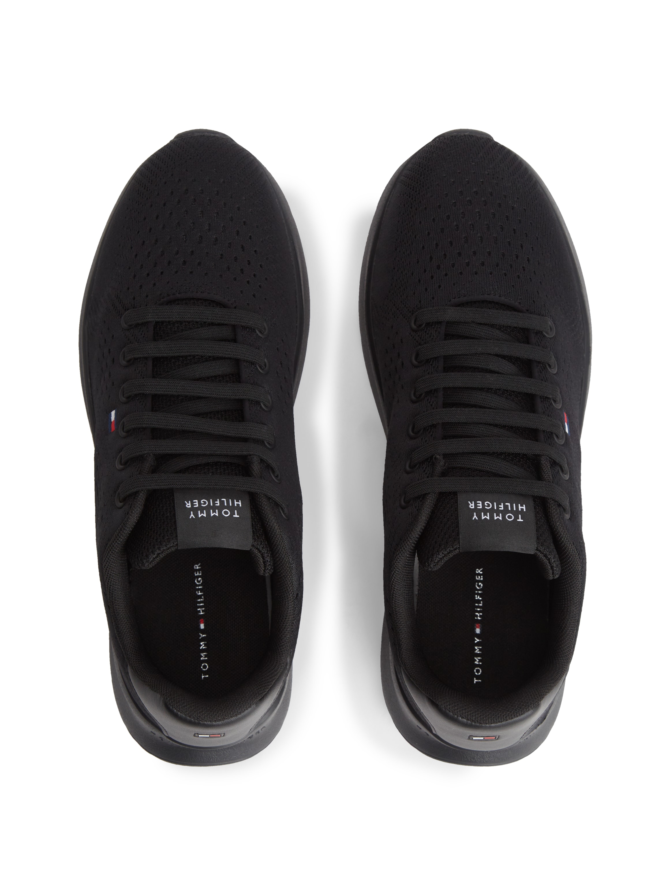 Tommy Hilfiger Sneaker »LIGHTWEIGHT RUNNER KNIT«  Freizeitschuh, Halbschuh, Schnürschuh mit seitlicher Logo-Flagg