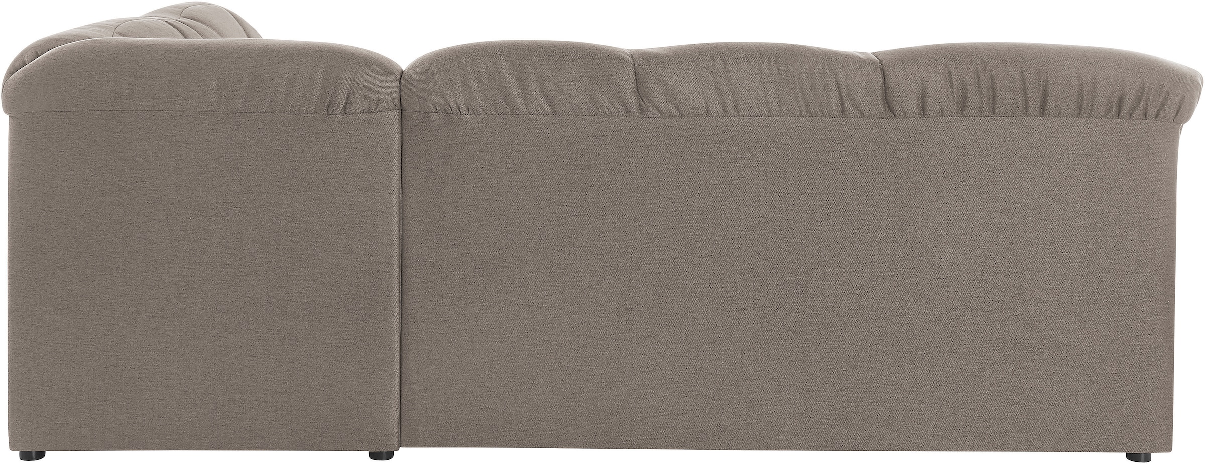 DOMO collection Ecksofa »Pegnitz, elegante Rückensteppung, zeitlose Formensprache, L-Form«, wahlweise mit Bettfunktion