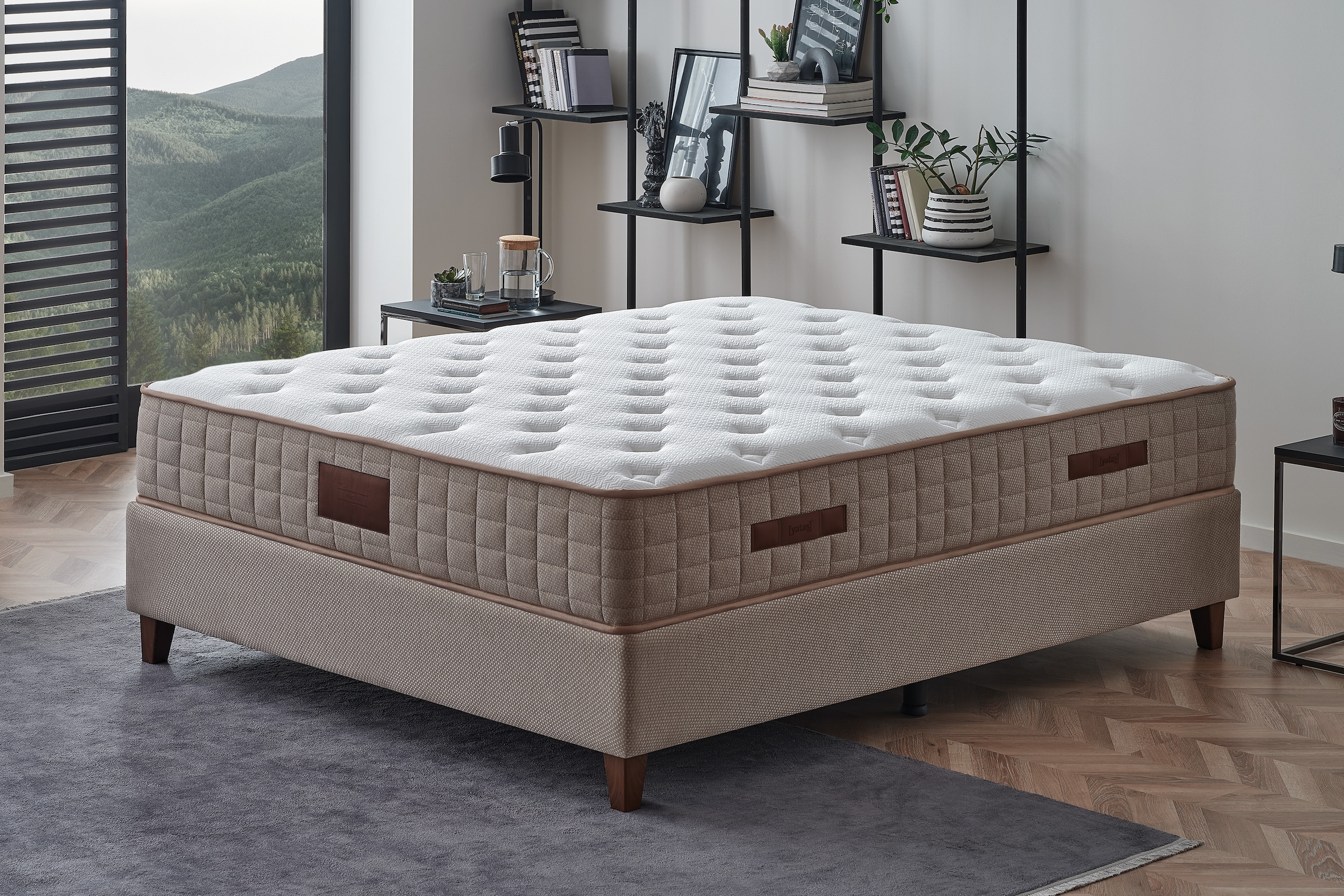 Yatas Bedding Taschenfederkernmatratze "Matratze Federkernmatratze Matratze 90x200 cm atmungsaktiv" 30 cm hoch 416 Federn 1 Stk. tlg. Majestät Premium Rückentlastung, ergonomisch, Taschenfederkern