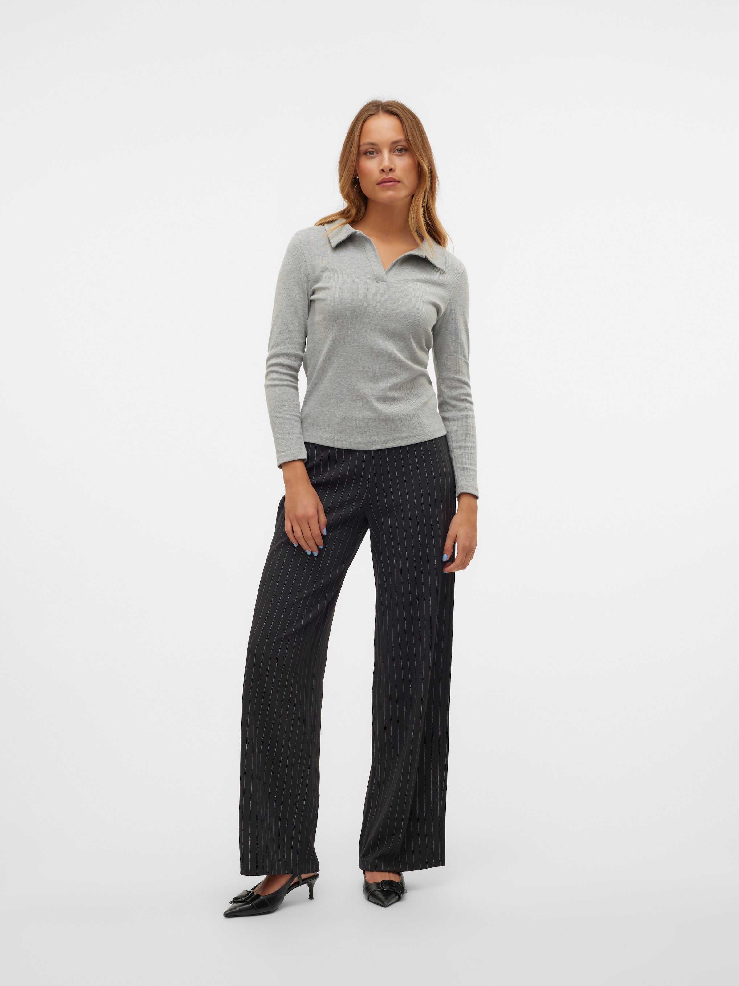 Vero Moda Schlupfhose »VMBERLIN MY MW WIDE PRINT PANT NOOS«
