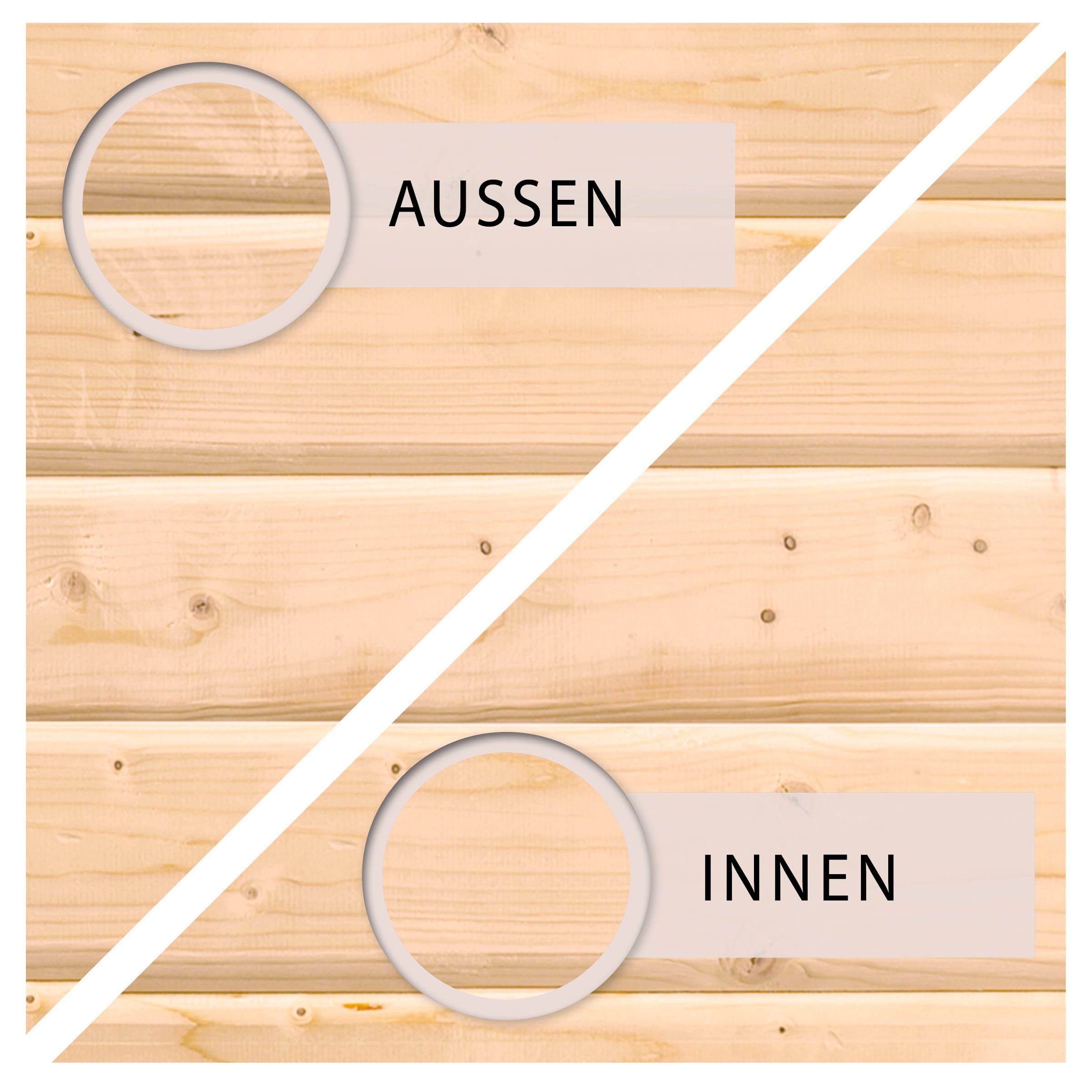 Karibu Gerätehaus-Fußboden naturbelassen