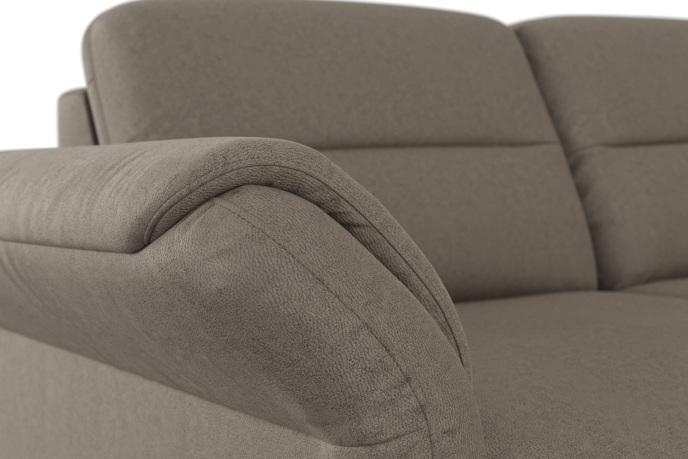 sit&more Ecksofa »Mellum L-Form«, Federkern, wahlweise mit Bettfunktion, Stauraum und Armteilfunktion