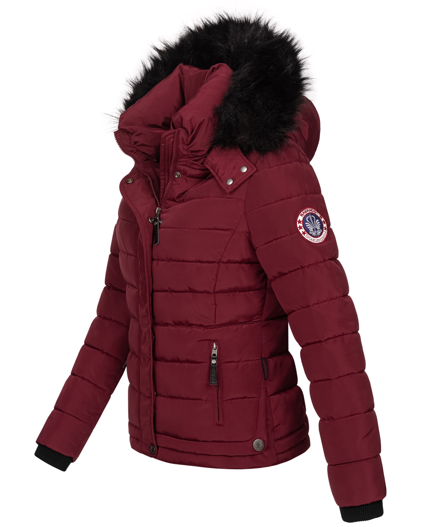 Navahoo Steppjacke »Navahoo Chloe warme Damen Winter Jacke Parka Mantel Stepp Kurzjacke gefüttert NEU B301«
