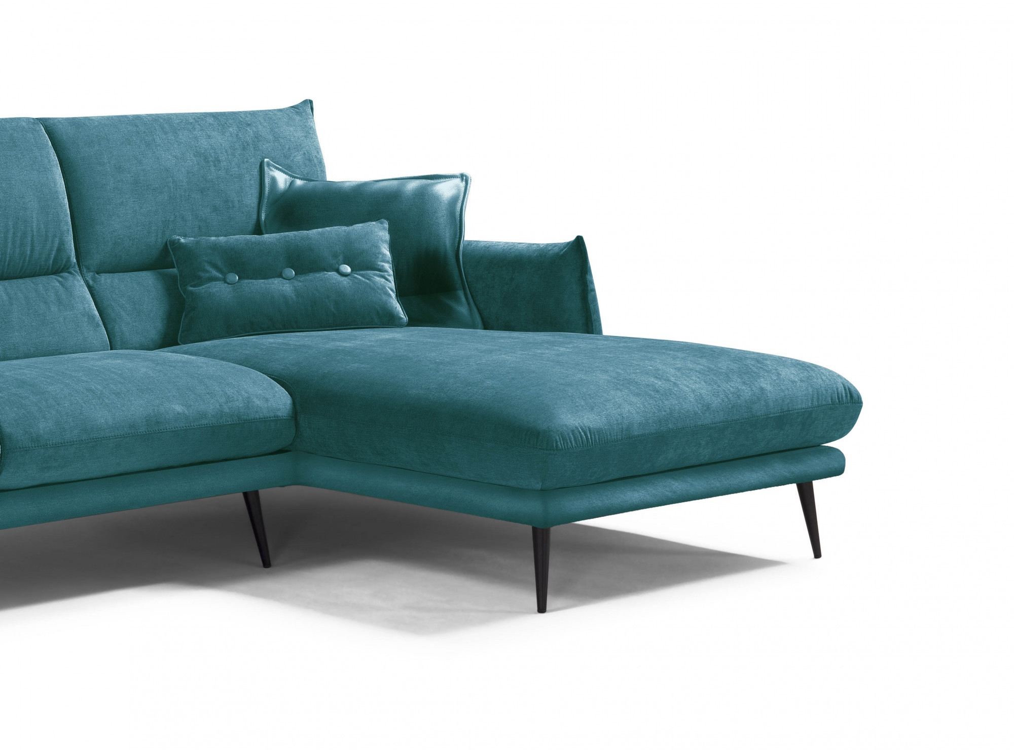 Egoitaliano Ecksofa »FUNNY, hochwertiges und aktuelles Design, bequeme Rückenlehne«, hochwertiger Sitzkomfort, L-Form