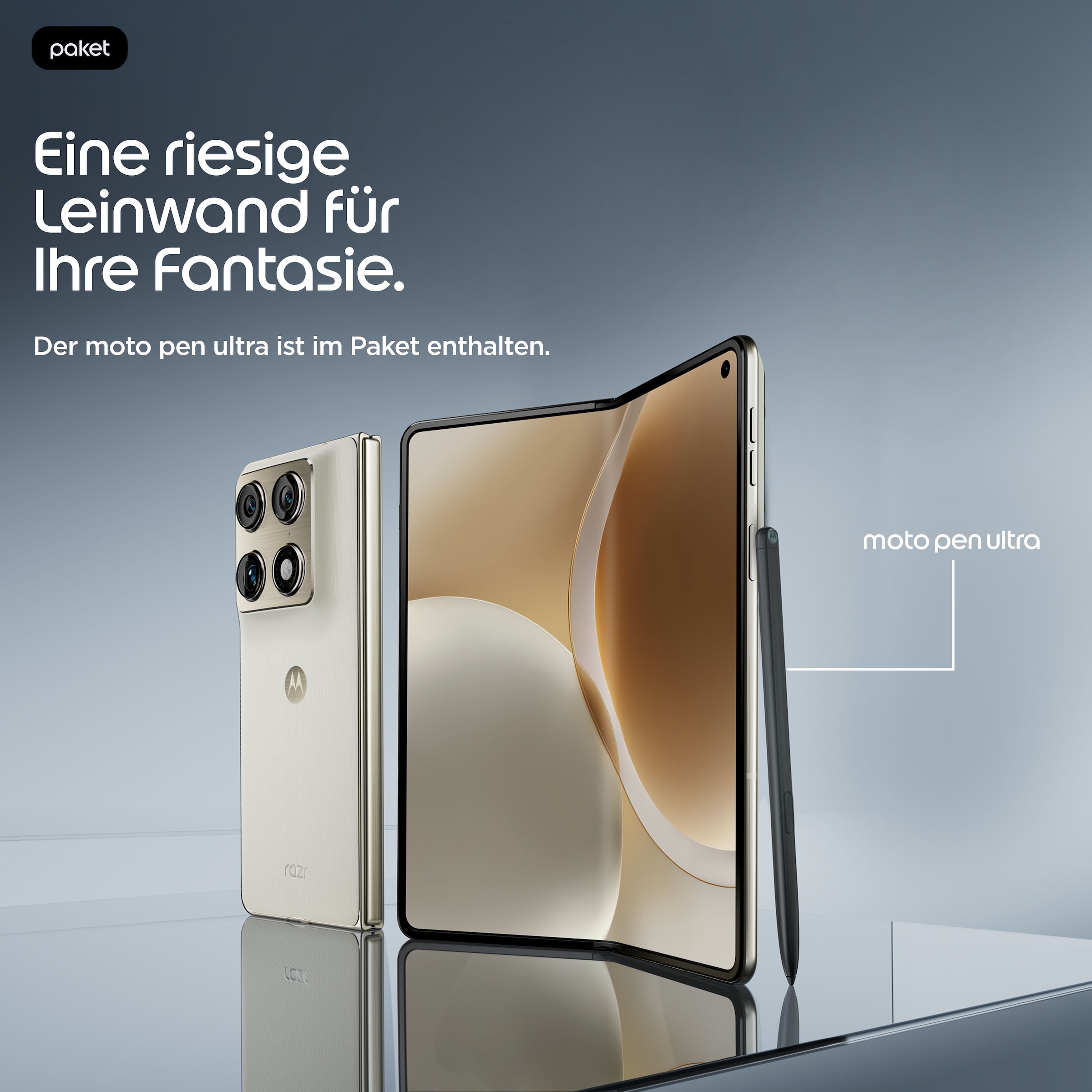 Motorola Smartphone »razr fold« PANTONE® Lily White