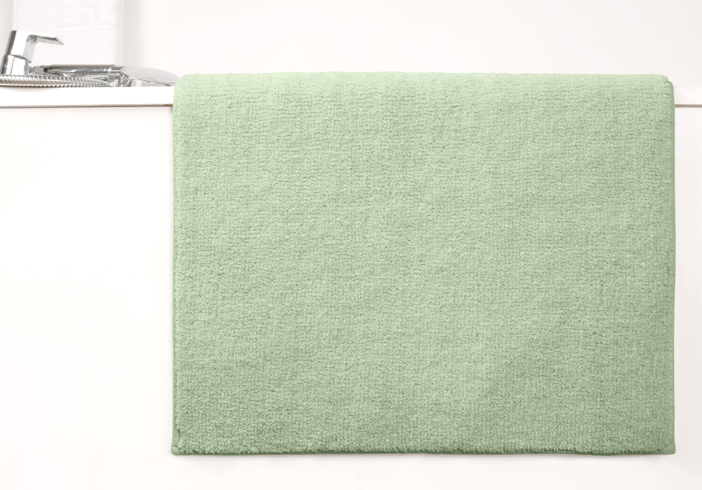 my home Badematte »Vanessa, Badvorleger, Badezimmer Teppich« Höhe 10 mm rutschhemmend beschichtet fußbodenheizungsgeeignet | schnell trocknend | strapazierfähig Badteppich, weiche Haptik, unifarben