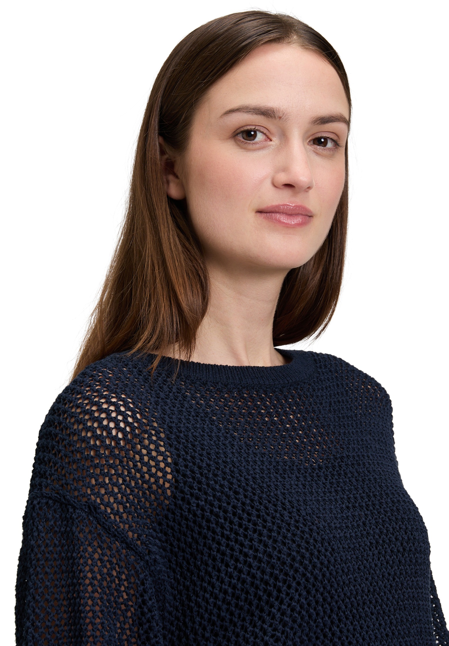 Betty&Co Strickpullover »Strickpullover mit Lochmuster«