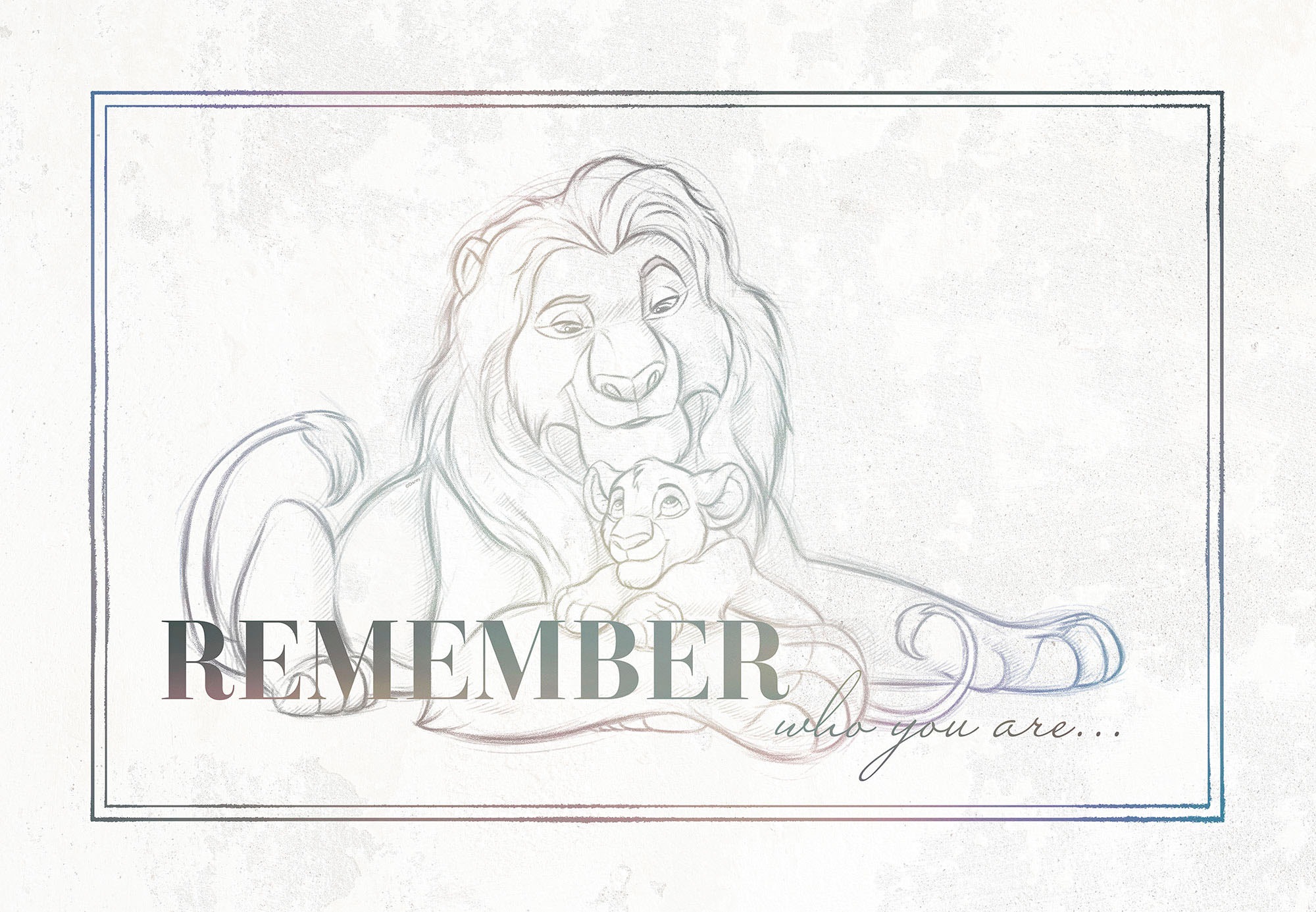 Komar Leinwandbild »Lion King Be Yourself - Größe 40 x 60 cm«, Disney, (1 St., 40 x 60 cm (Breite x Höhe), Keilrahmenbild mit Echtholzrahmen, Kinderzimmer