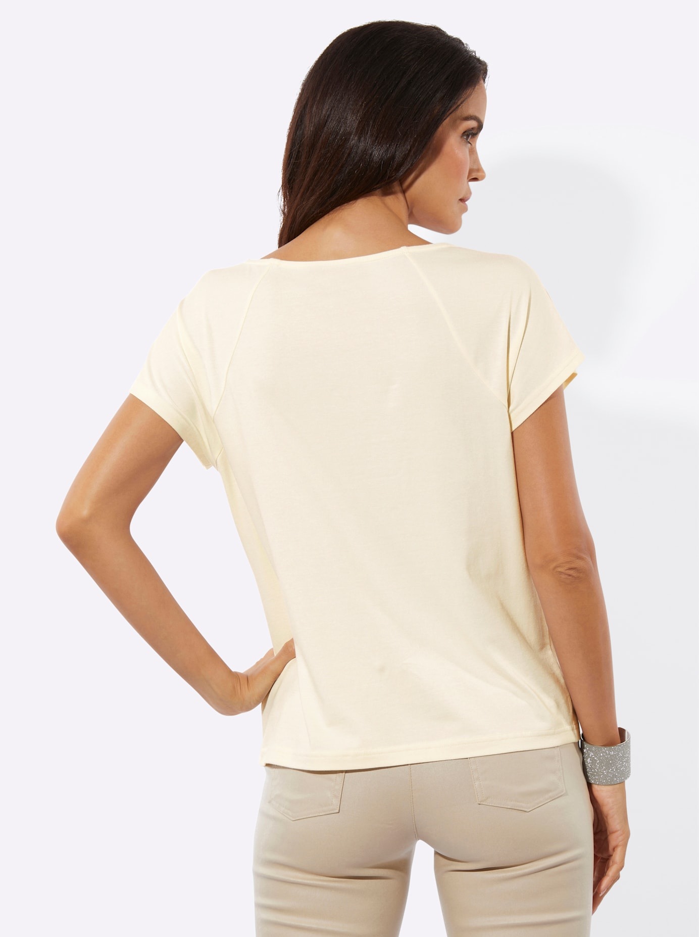 creation L Kurzarmshirt »Modal-Baumwoll-Shirt« 1 tlg.