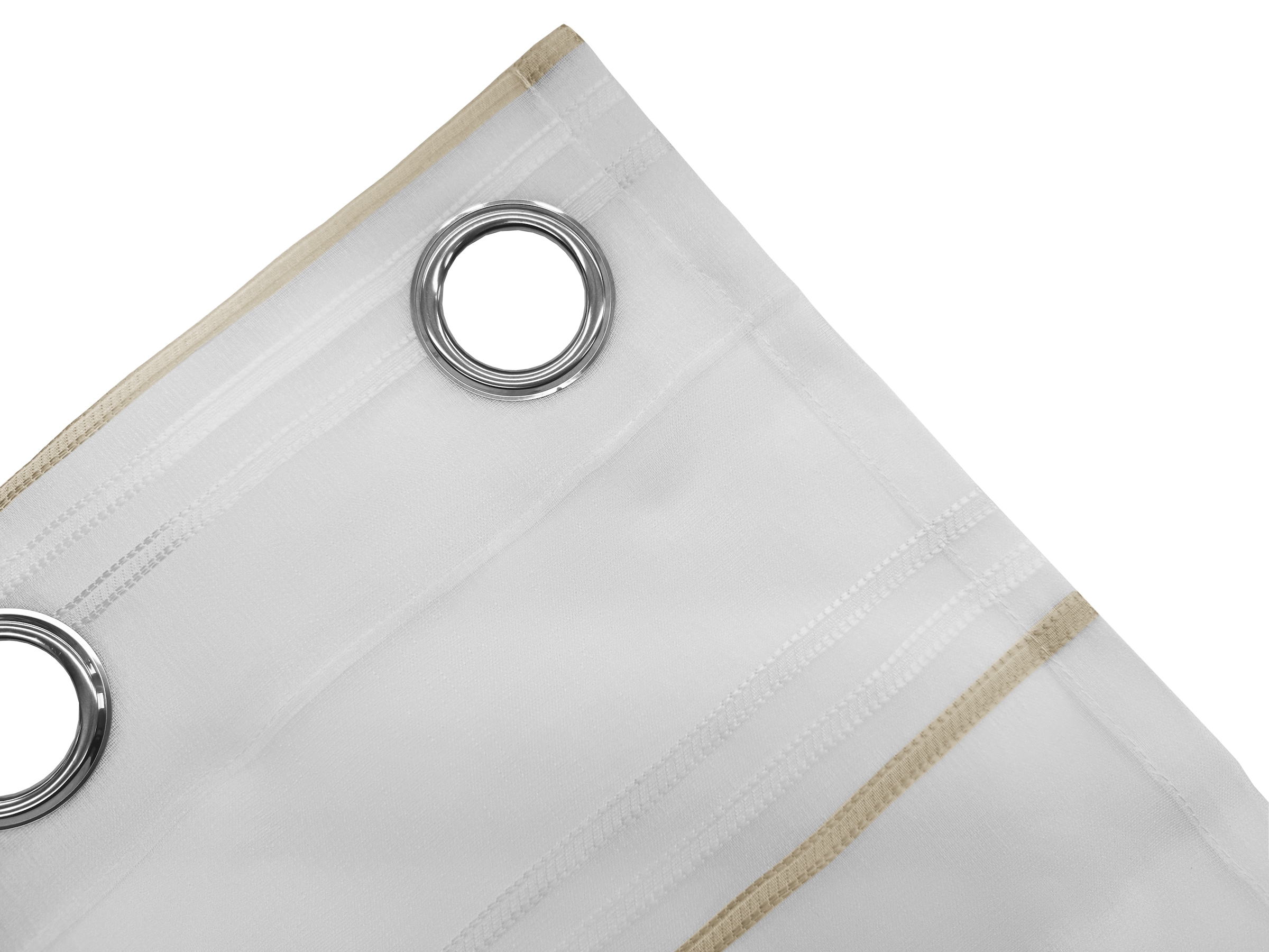 OTTO home Gardine »Sirii« Ösen 1 Stk. tlg. Halbtransparent, angenehme Haptik, mit Streifen, modern