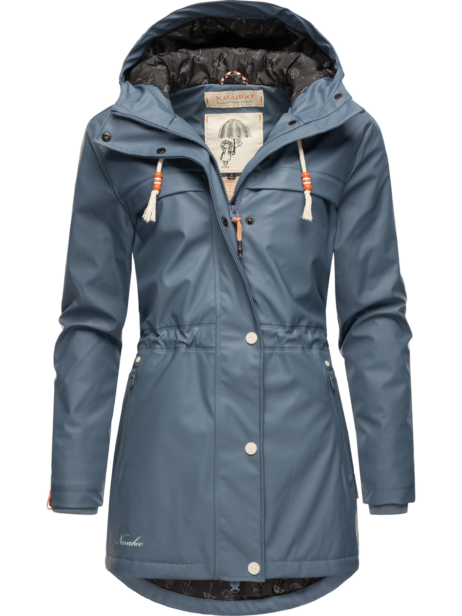 Navahoo Regenmantel »Regenmantel Rainy Forest«, modischer Damen Outdoor Regenparka