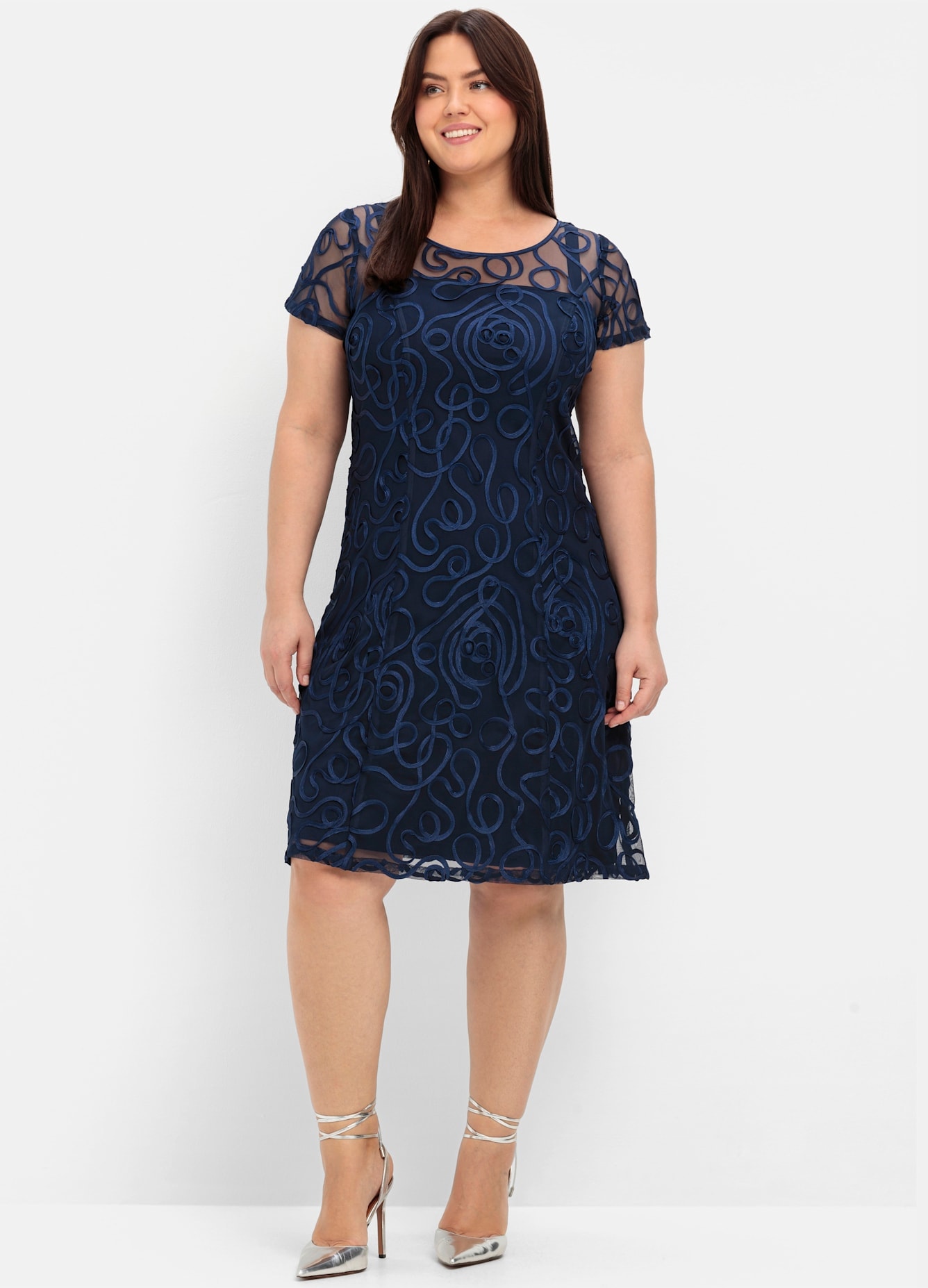 Sheego Spitzenkleid "Spitzenkleid"