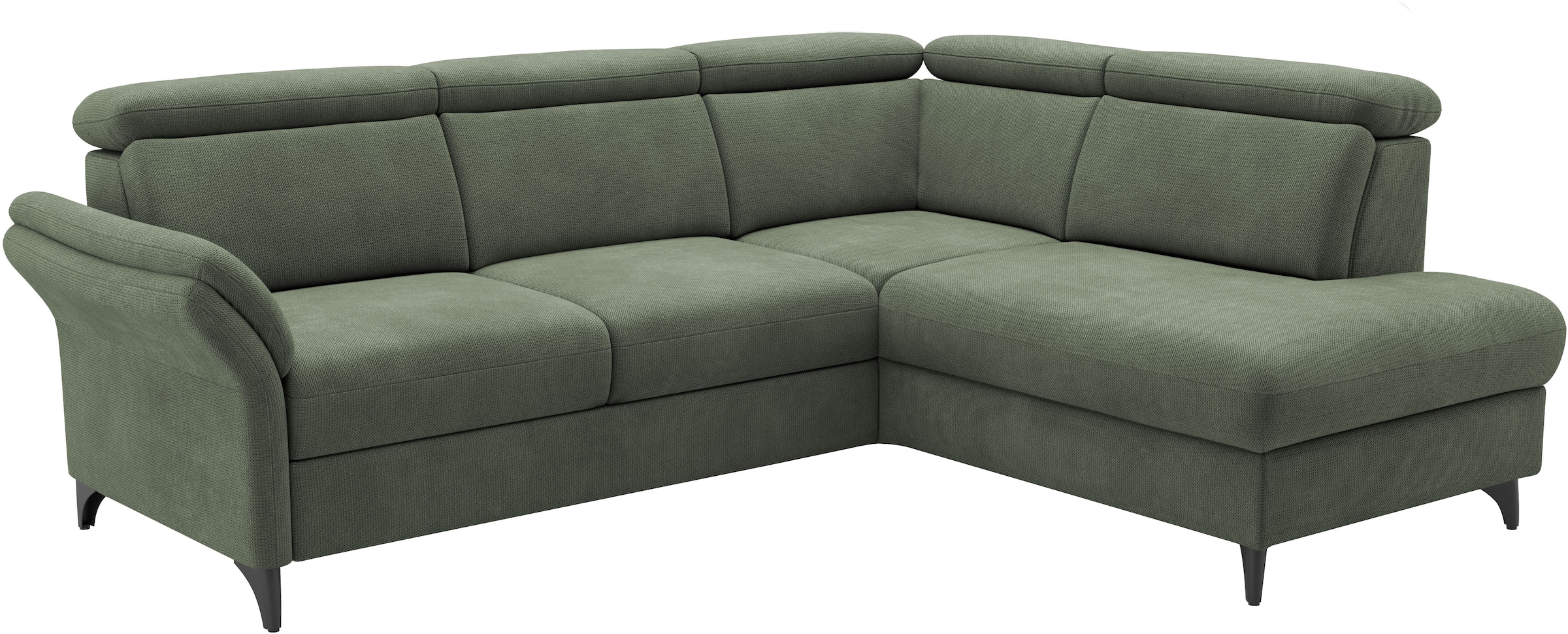 sit&more Ecksofa »Glendale, L-Form« inkl. Kopfteilverstellung, wahlweise mit Vorziehsitz und Bettkasten