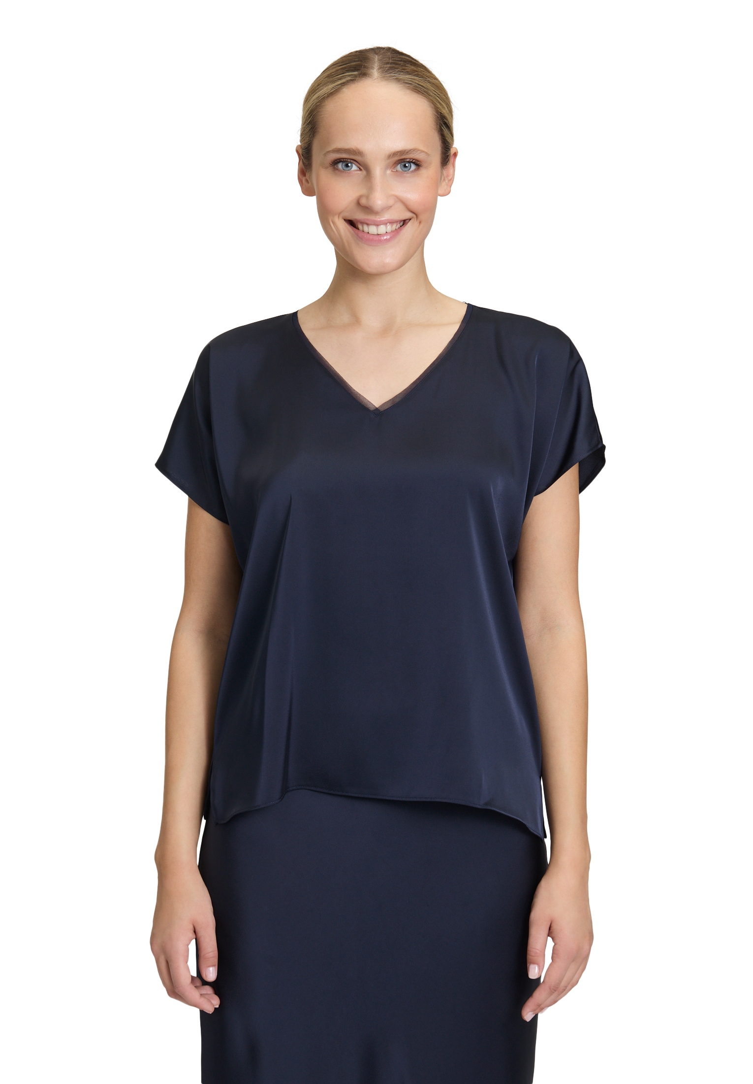 Vera Mont Satinbluse »Satin-Bluse mit V-Ausschnitt«