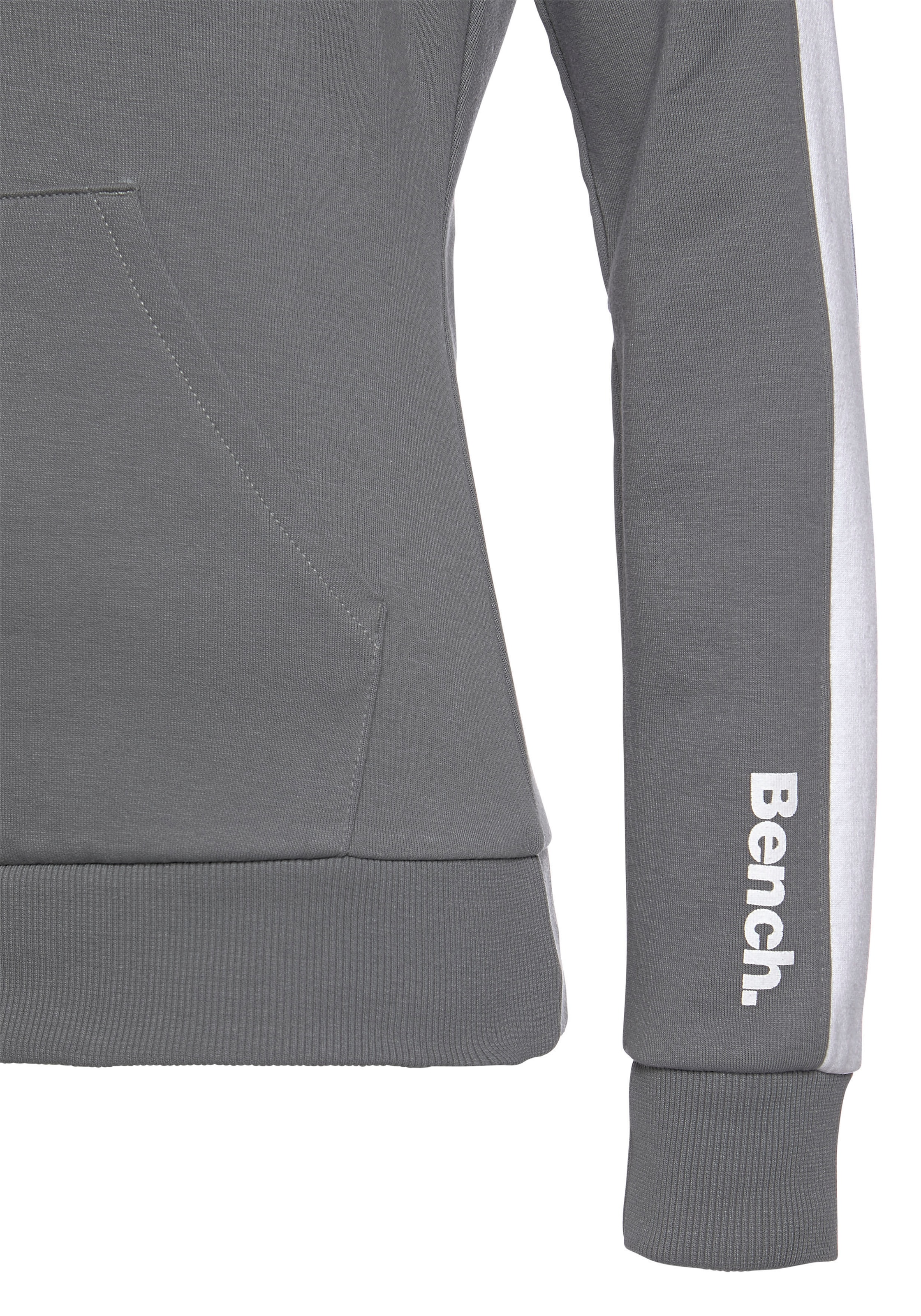 Bench. Loungeanzug, Hoodie und mit ♕ bei Seitenstreifen Kapuzensweatshirt, Loungewear Kängurutasche,