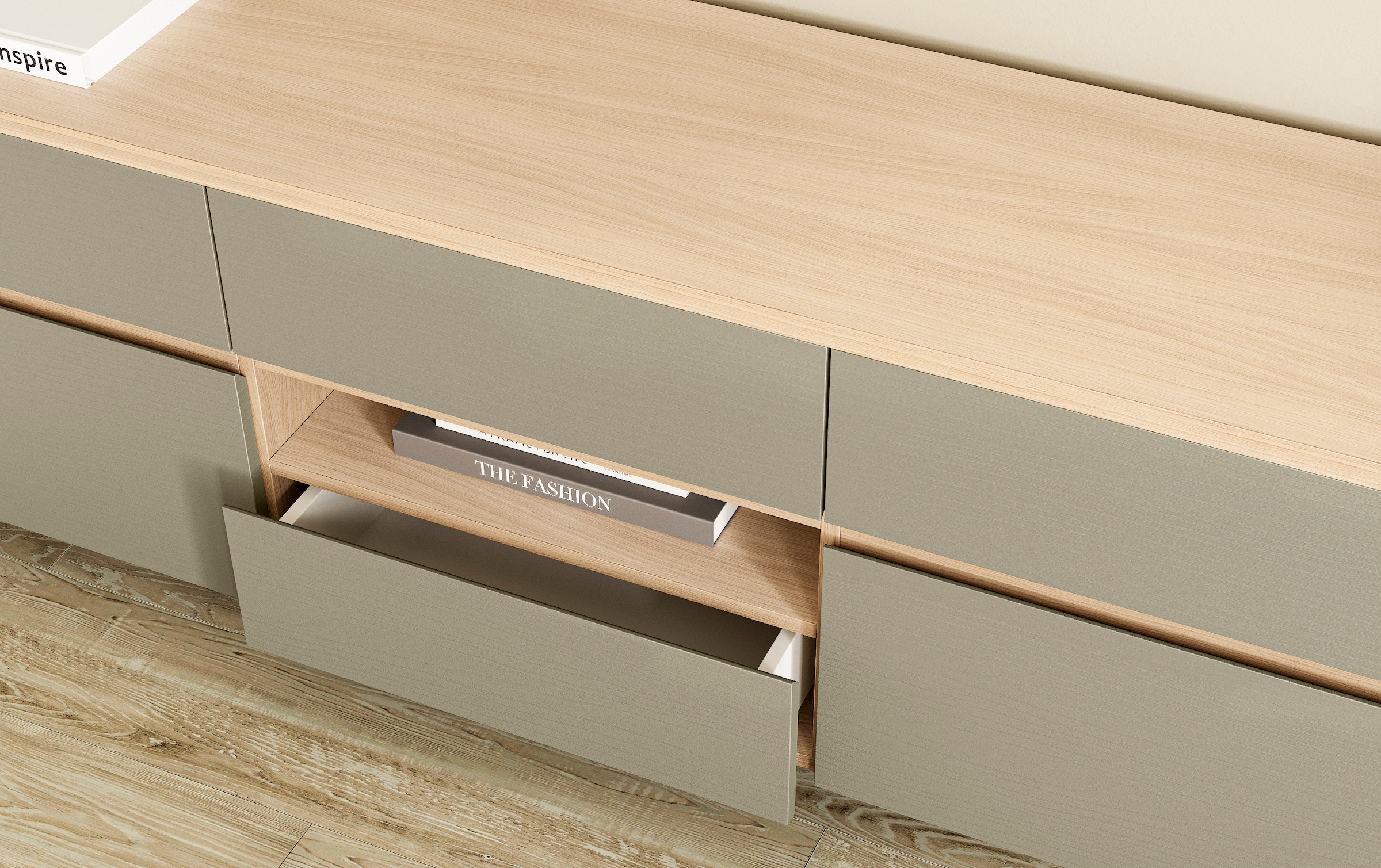 Home affaire TV-Schrank »Stranda, moderner TV-Unterschrank, Kommode im Scandi-Style, Lowboard«, Rahmenoptik, ausreichend Stauraum, vielseitig einsetzbar, 164 cm breit