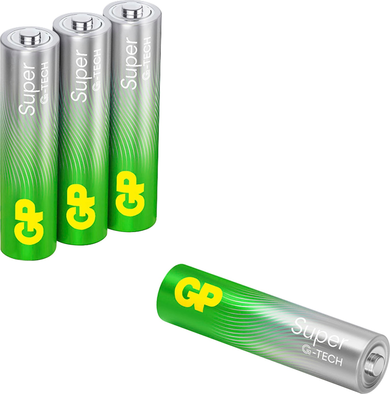 GP Batteries Batterie »4er Pack Super Alkaline AAA«, LR03, 1,5 V, (Set)