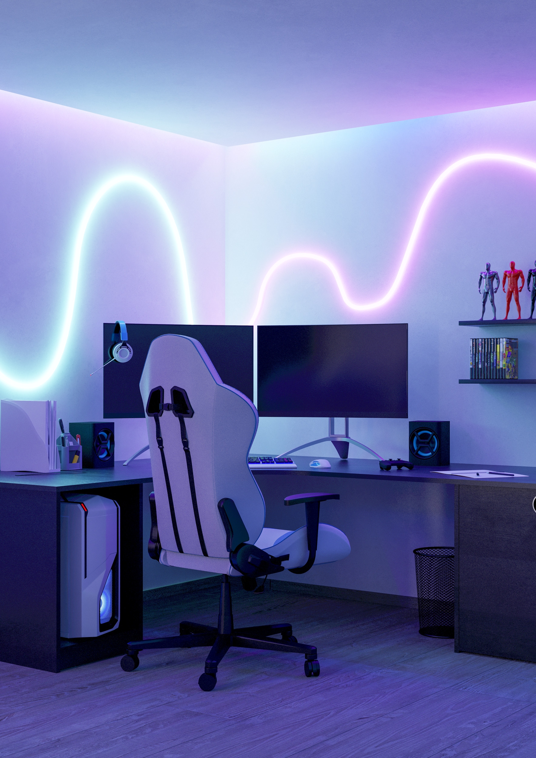 EGLO LED-Streifen »NEON-STRIPE-Z Stripe IP20 - LED Streifen - zahlreiche Funktionen« 1 Stk.-flammig Lichtleiste 3 m, ZigBee, Favoritenmodus, Timer, Gruppen, Nachtlicht