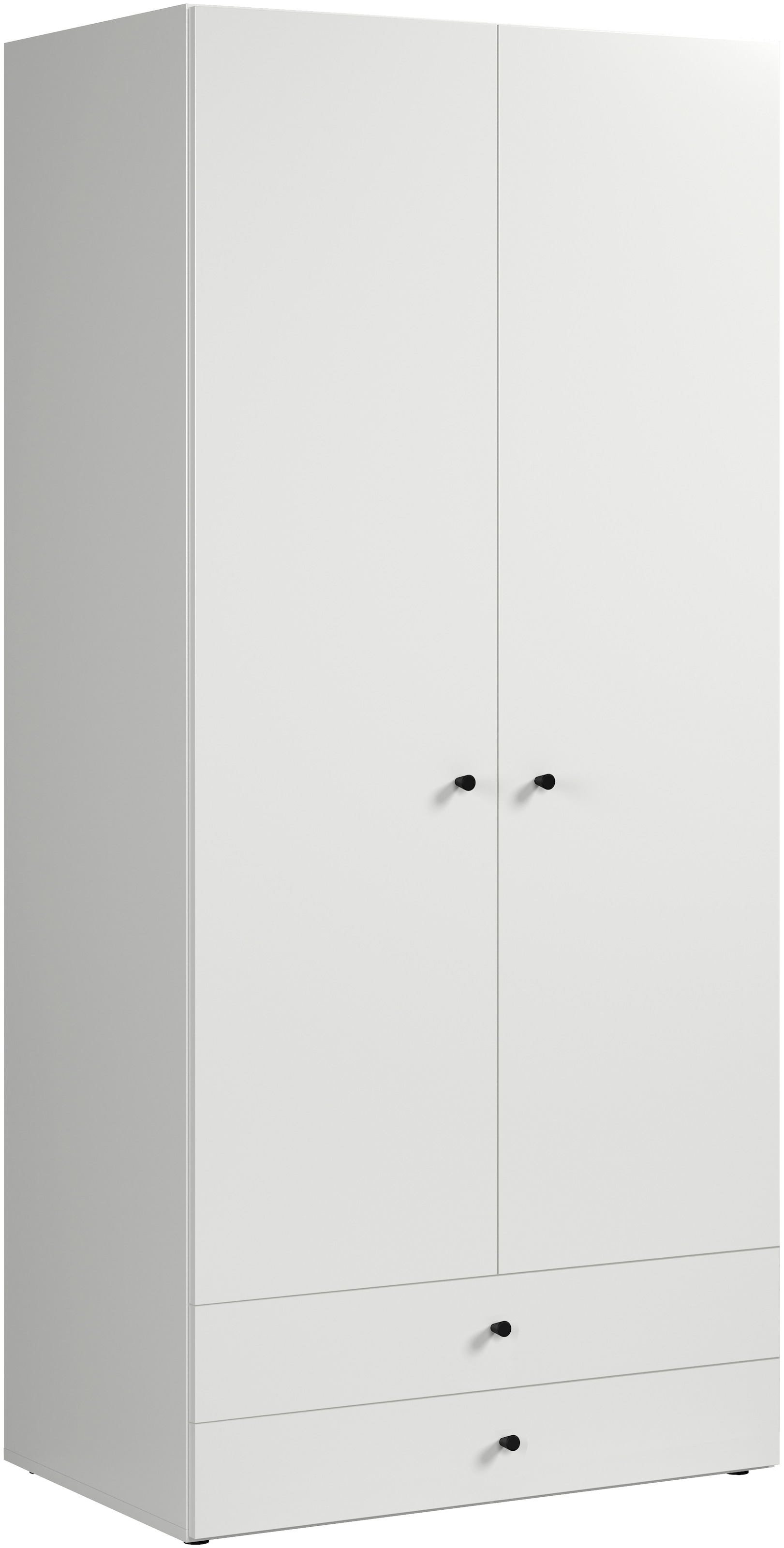INOSIGN Kleiderschrank »Jersey Schlafzimmerschrank Garderobe Bestseller Schrank«, (1 St., Drehtürenschrank mit modernen Griffen Otto´s Choice), Drehtürenschrank mit 2 Schubladen - (B/T/H) 85/52/188 cm