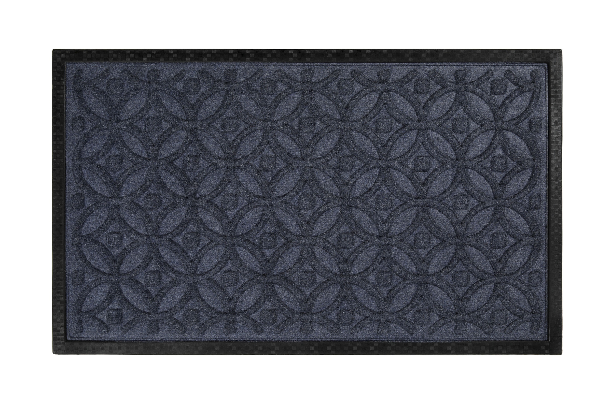 Wecon home Fußmatte »Midnight Mosaic« rechteckig 4 mm Höhe pflegeleicht, rutschfest, Ornamente, Innen & Außen, Schmutzfangmatte