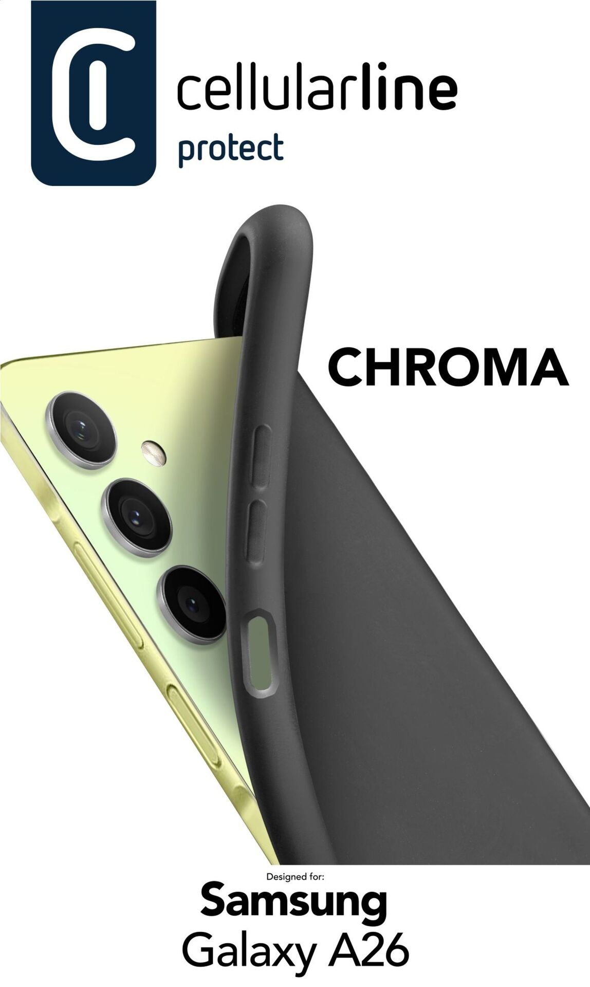 Cellularline Handyhülle »Chroma Case für Samsung Galaxy A26 5G«, Samsung Galaxy A26 5G, Backcover, Schutzhülle, Handyschutzhülle, Case, Schutzcase, stoßfest