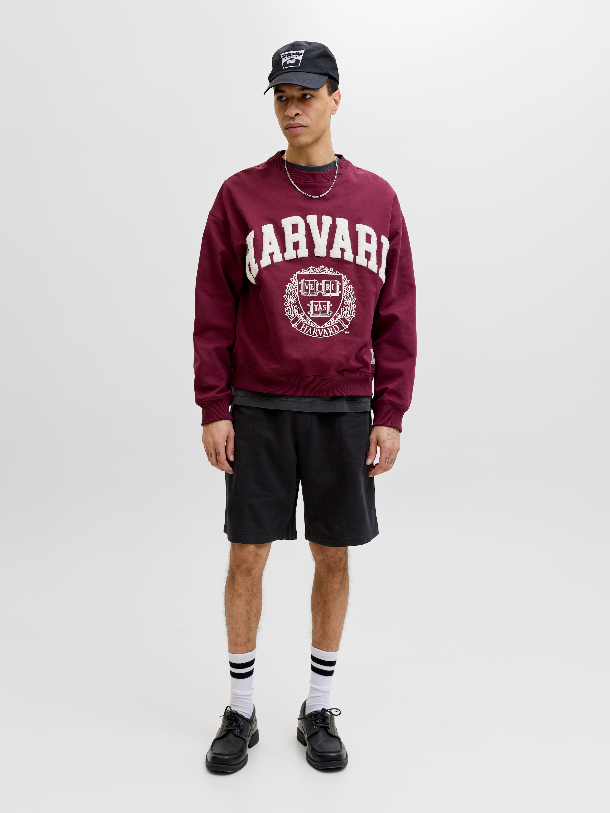 Jack & Jones Sweatshorts »JPSTKARL BRADLEY PINTUCK SHORT STYD SS26«  Materialmix, relexed fit