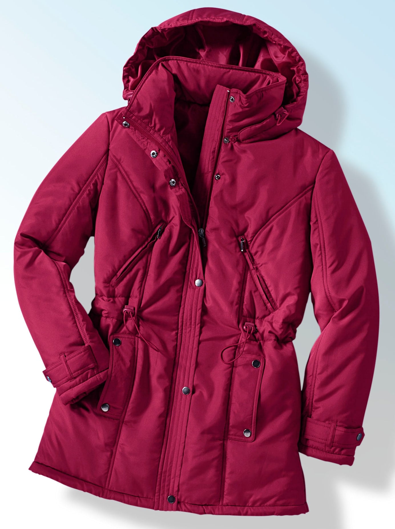 Classic Basics Steppjacke, mit Kapuze
