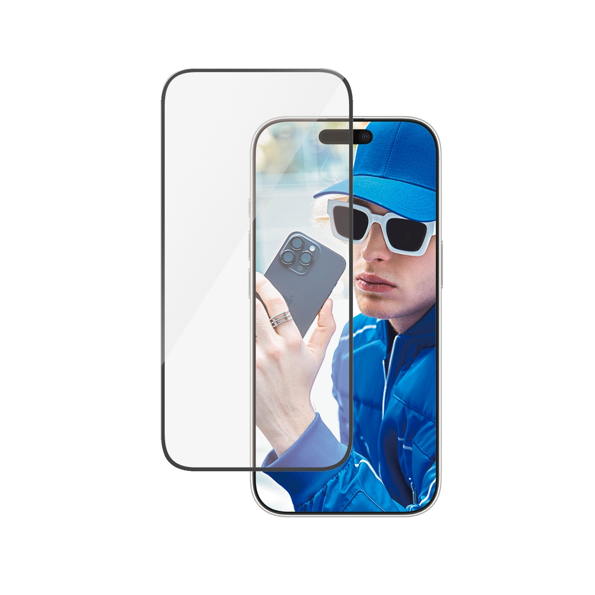 PanzerGlass Displayschutzglas »Ultra-Wide Fit Screen Protection«, für Apple iPhone 16 Pro, Displayschutzfolie, Schutzfolie, Bildschirmschutz, kratz- & stoßfest