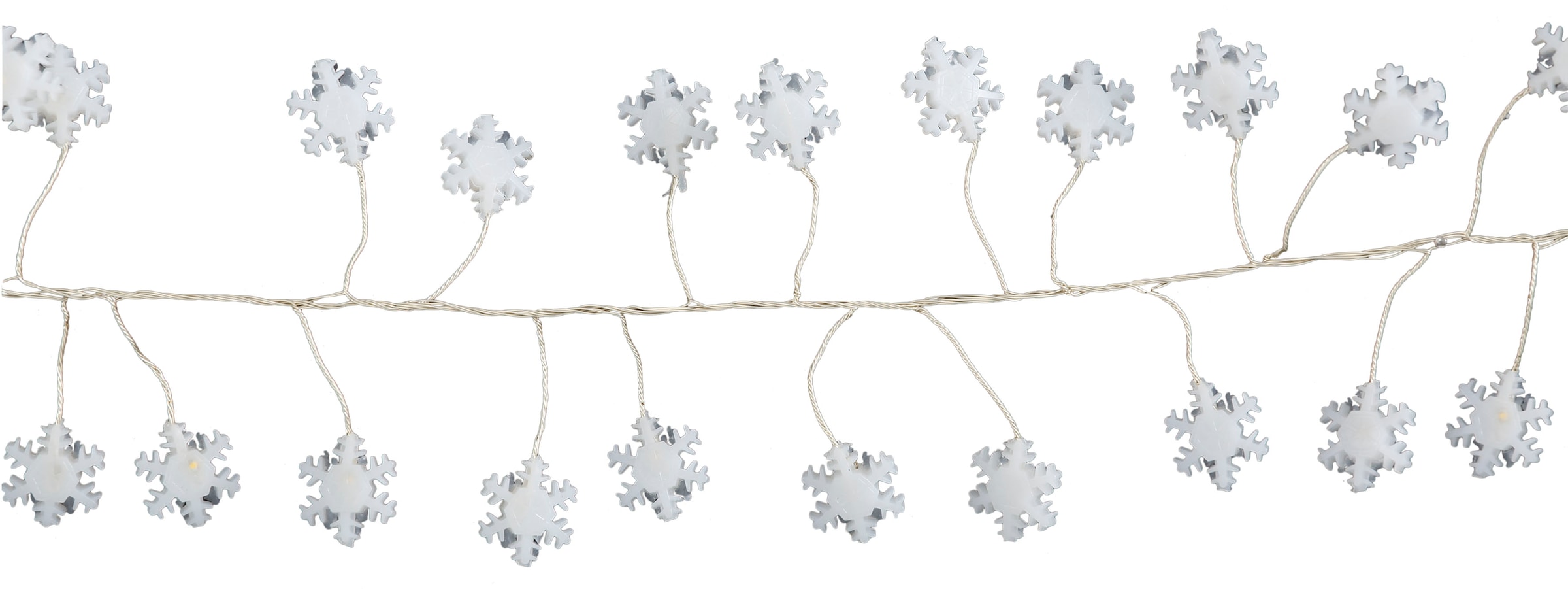 AM Design LED-Lichterkette »Schneeflocke, Weihnachtsdeko aussen«, 5m Anlaufkabel