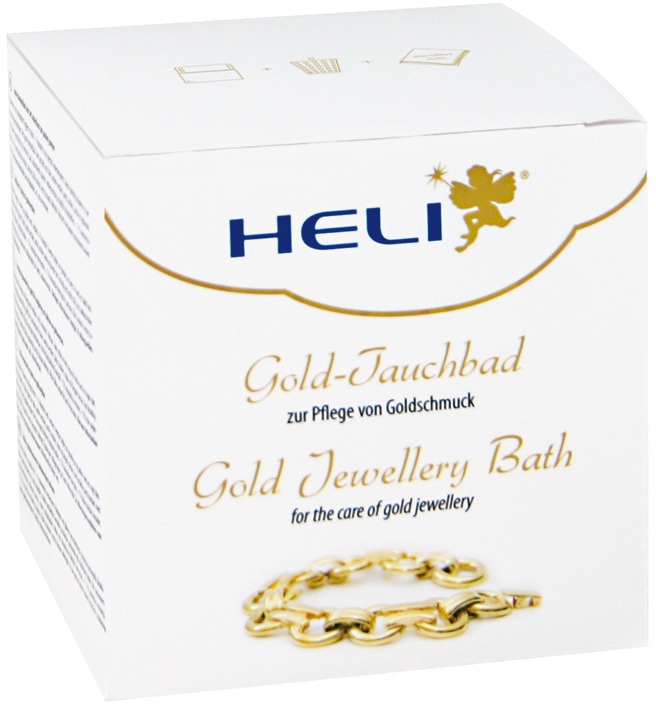 HELI Schmuckreiniger »Gold-Tauchbad, 141278«, enthält ein Tauchsieb sowie  zusätzlich ein Mikrofaserpflegetuch auf Raten kaufen