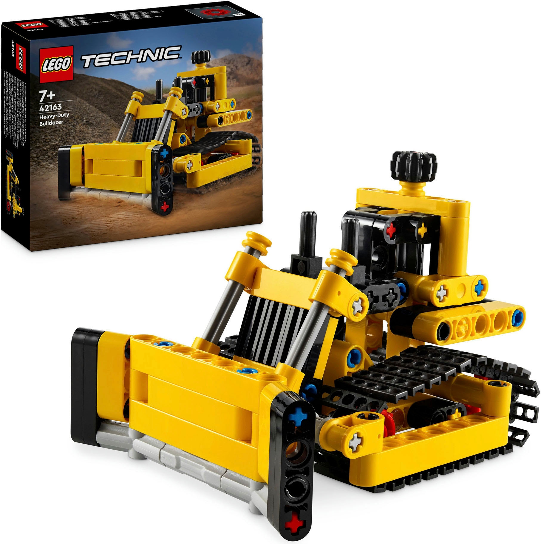 LEGO® Konstruktionsspielsteine »Schwerlast Bulldozer (42163), LEGO Technic«, (195 St.), Made in Europe