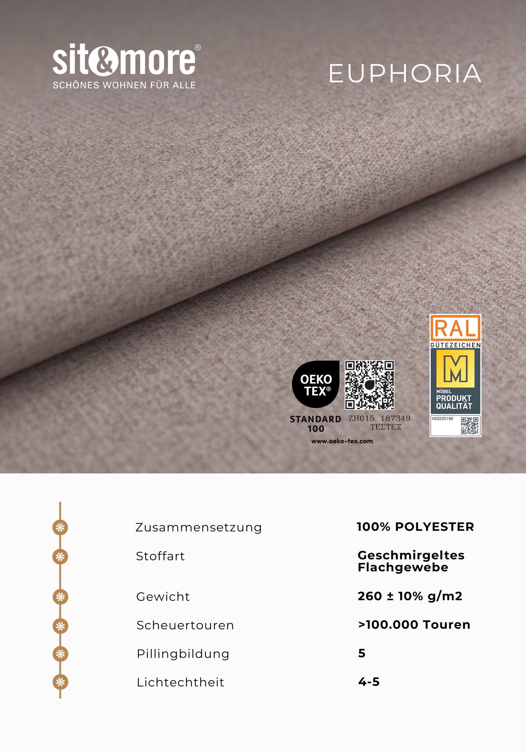 sit&more Ecksofa »Cabrio L-Form, B: 295 cm, mit Sitztiefen-, Arm- & Kopfteilverstellung« 2 Nierenkissen, Federkern, optional Bettfunktion und Stauraum