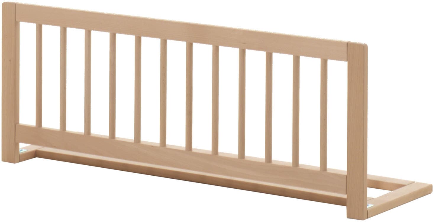 Vipack Daybett »Liegefläche 90 x 200 cm, inkl. Sprossenumrandung, zeitloses Design« Buche massiv, sehr stabil und standfest gebaut, inkl. Rolllattenrost,  zusätzlich inkl. Rausfallschutz vorne