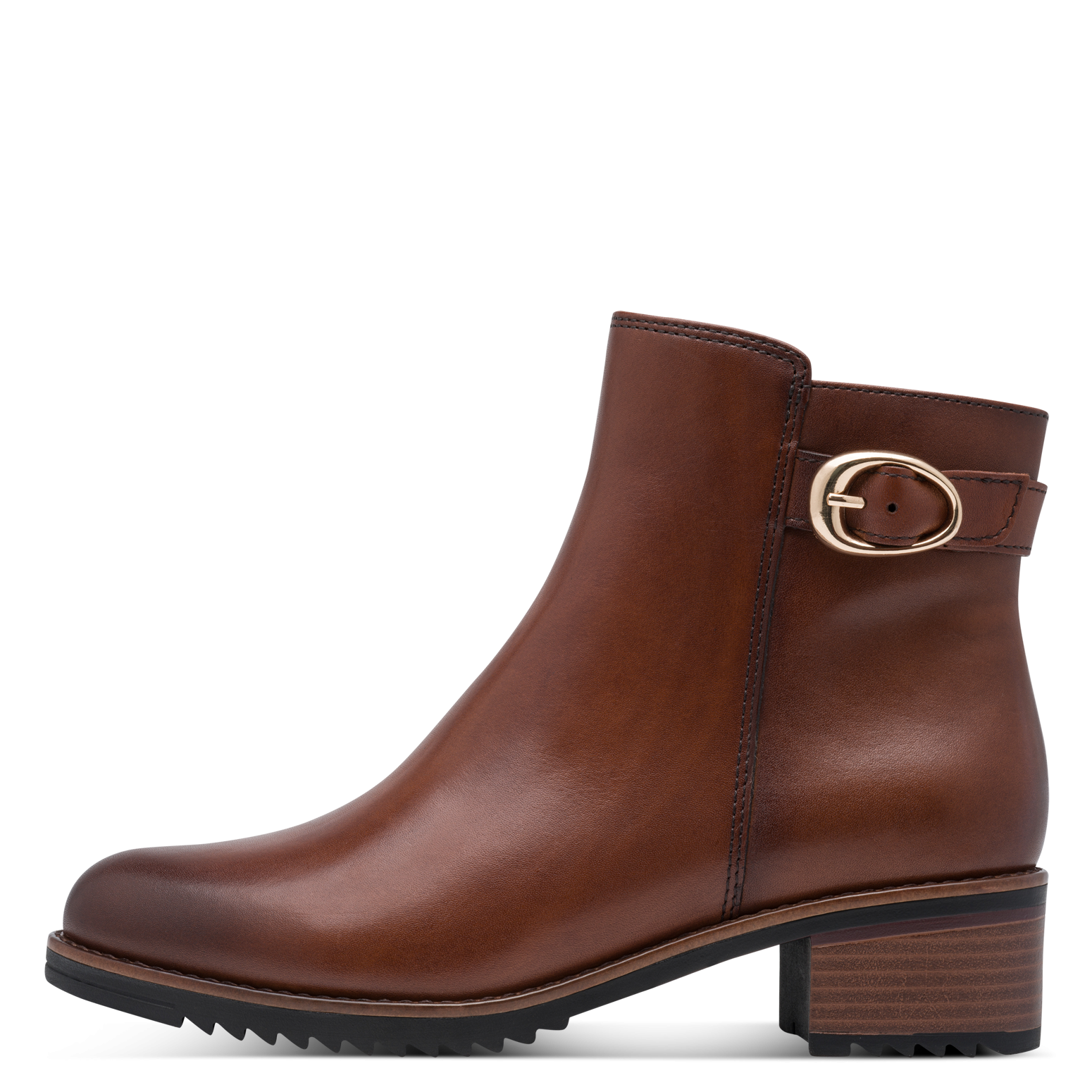 MARCO TOZZI Stiefelette  Blockabsatz, Ankle Boots mit modischer Zierschnalle